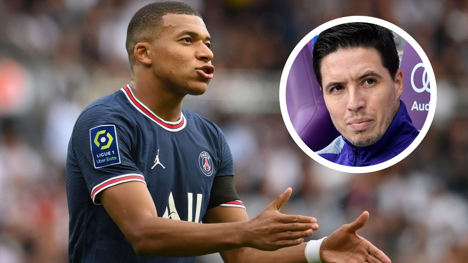 Kylian Mbappe Samir Nasri PSG