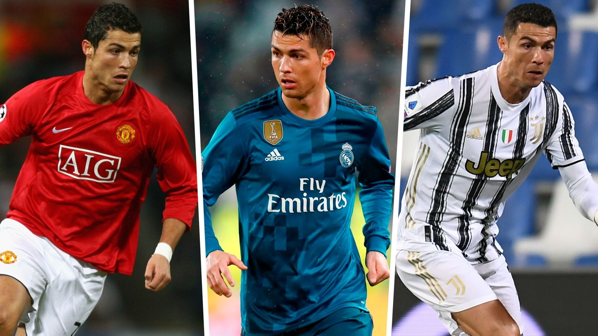 CRISTIANO RONALDO Juventus Manchester y Real Madrid