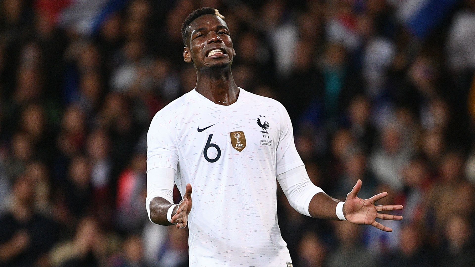 Paul Pogba France Iceland Friendly 11102018