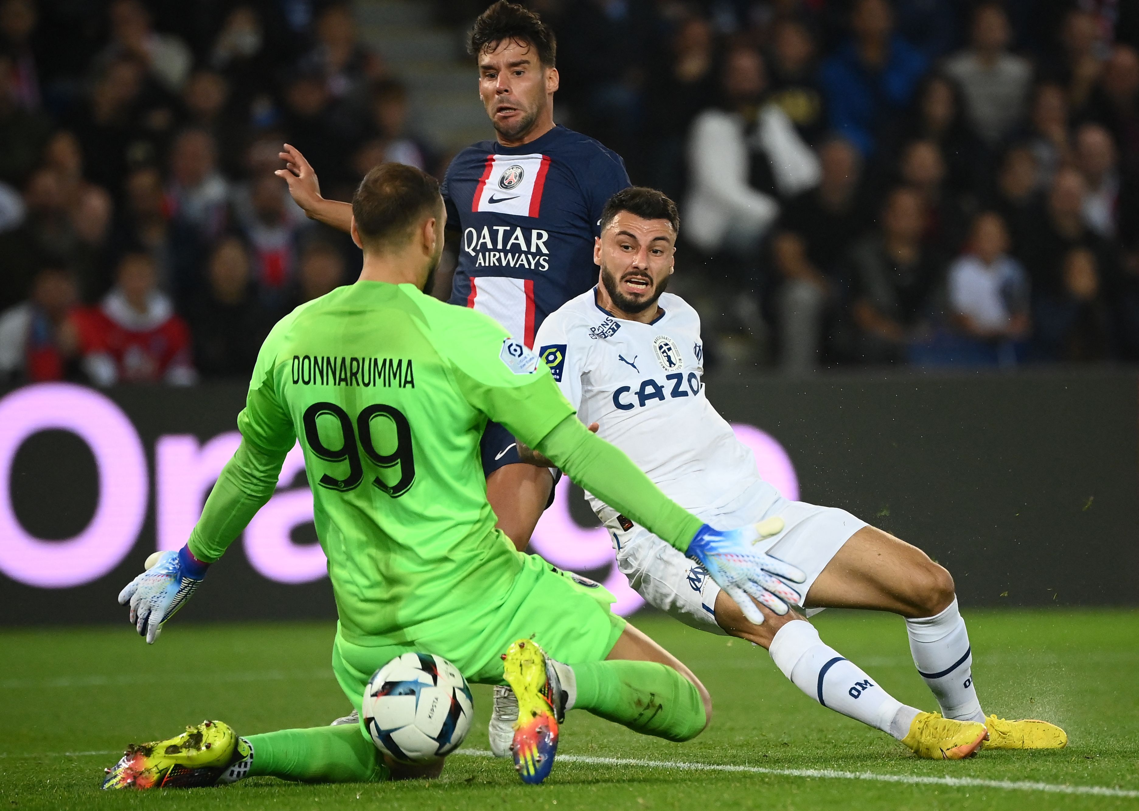 Classique PSG OM Jonathan Clauss Gianluigi Donnarumma