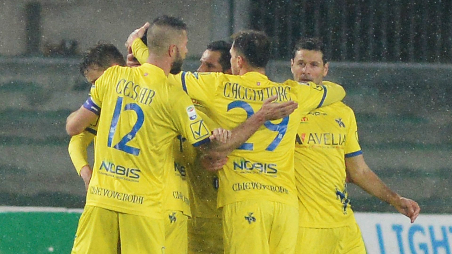 Chievo celebrates, Serie A, 25/11/2017
