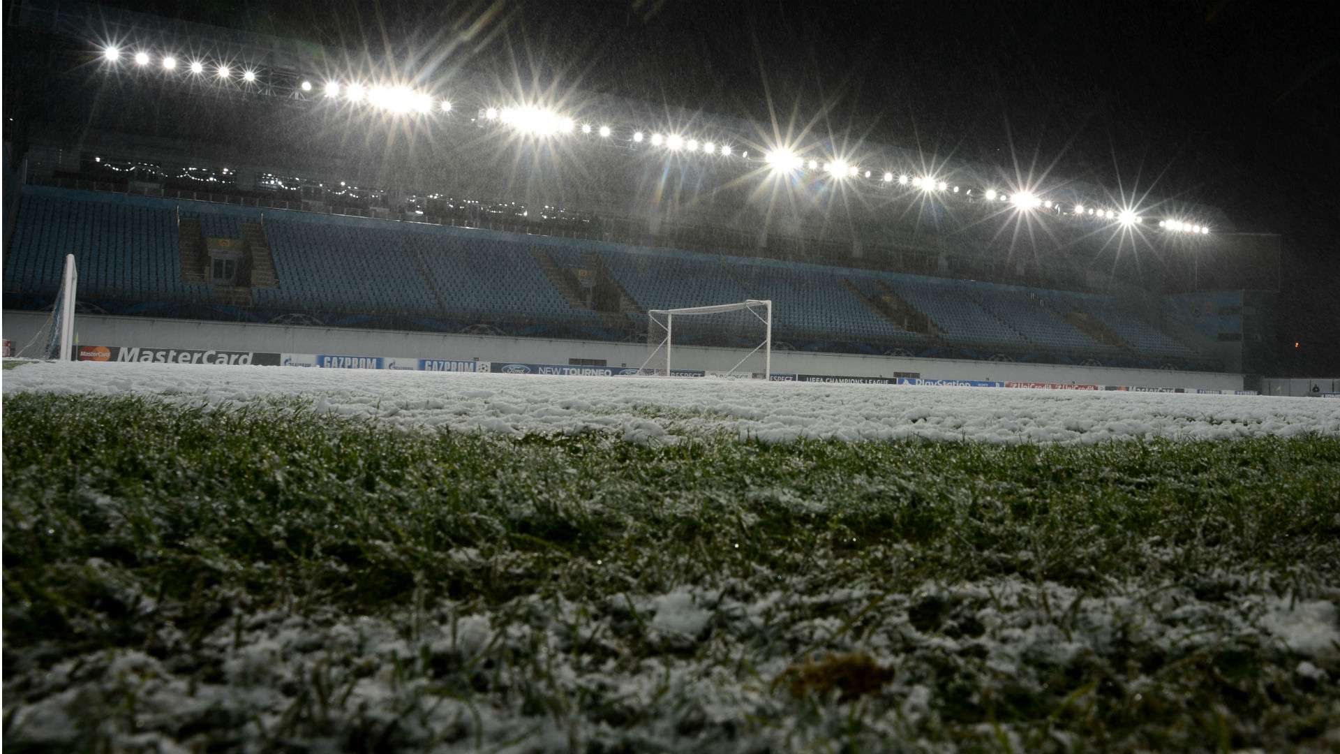 CSKA Moscow stadium snow