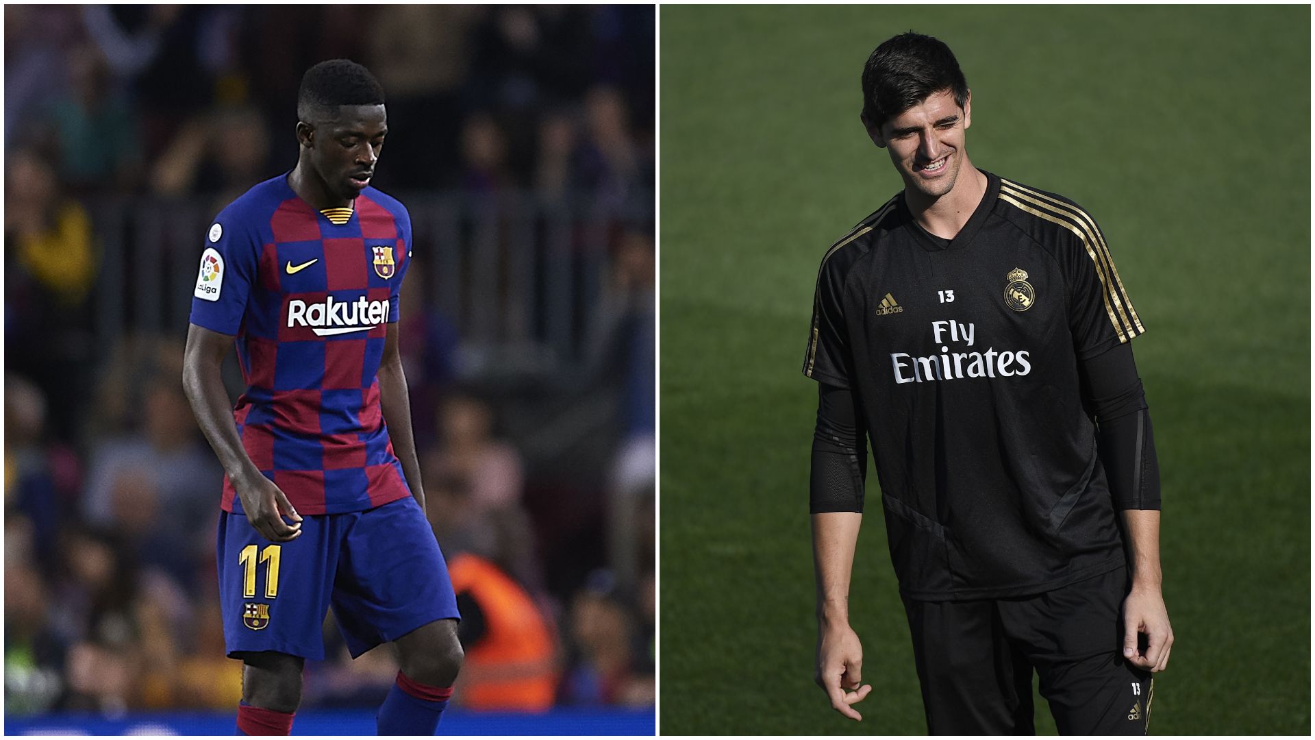 Courtois Real Madrid Barcelona Dembele