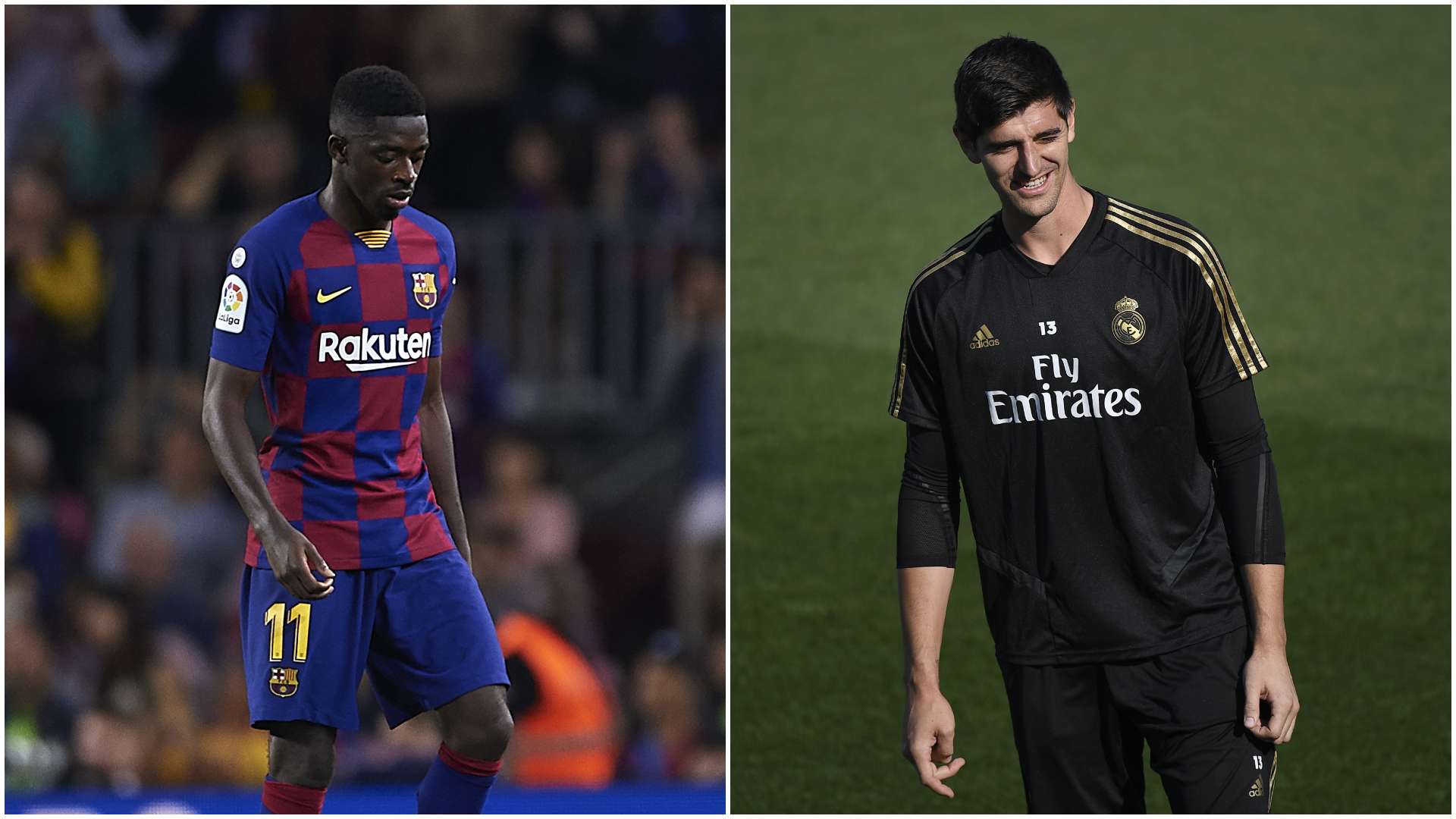Courtois Real Madrid Barcelona Dembele