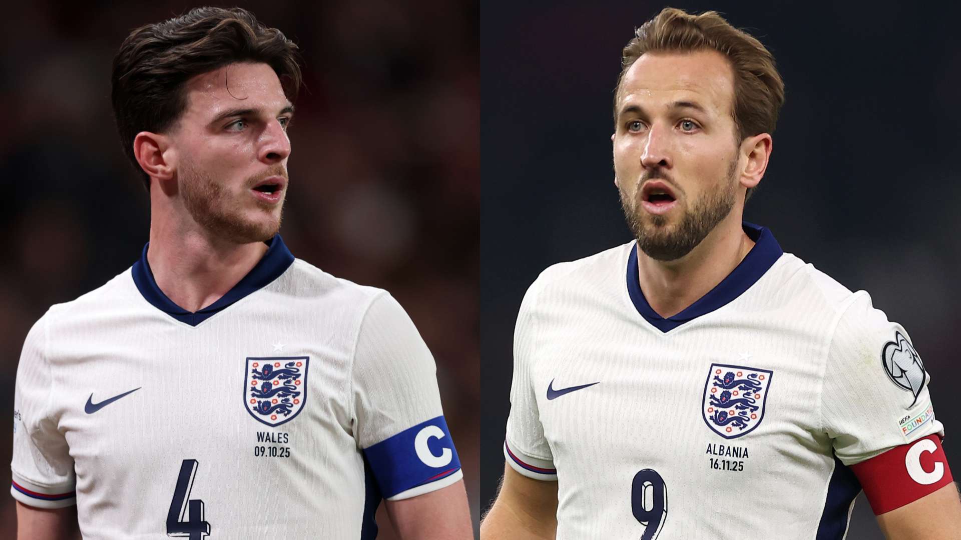 Declan Rice Harry Kane England 2025
