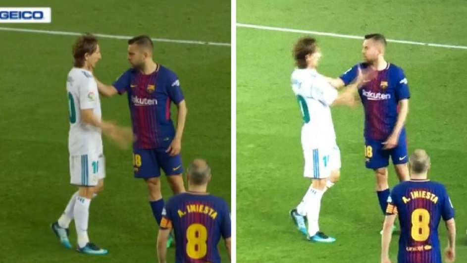 luka modric jordi alba - barcelona real - 06052018
