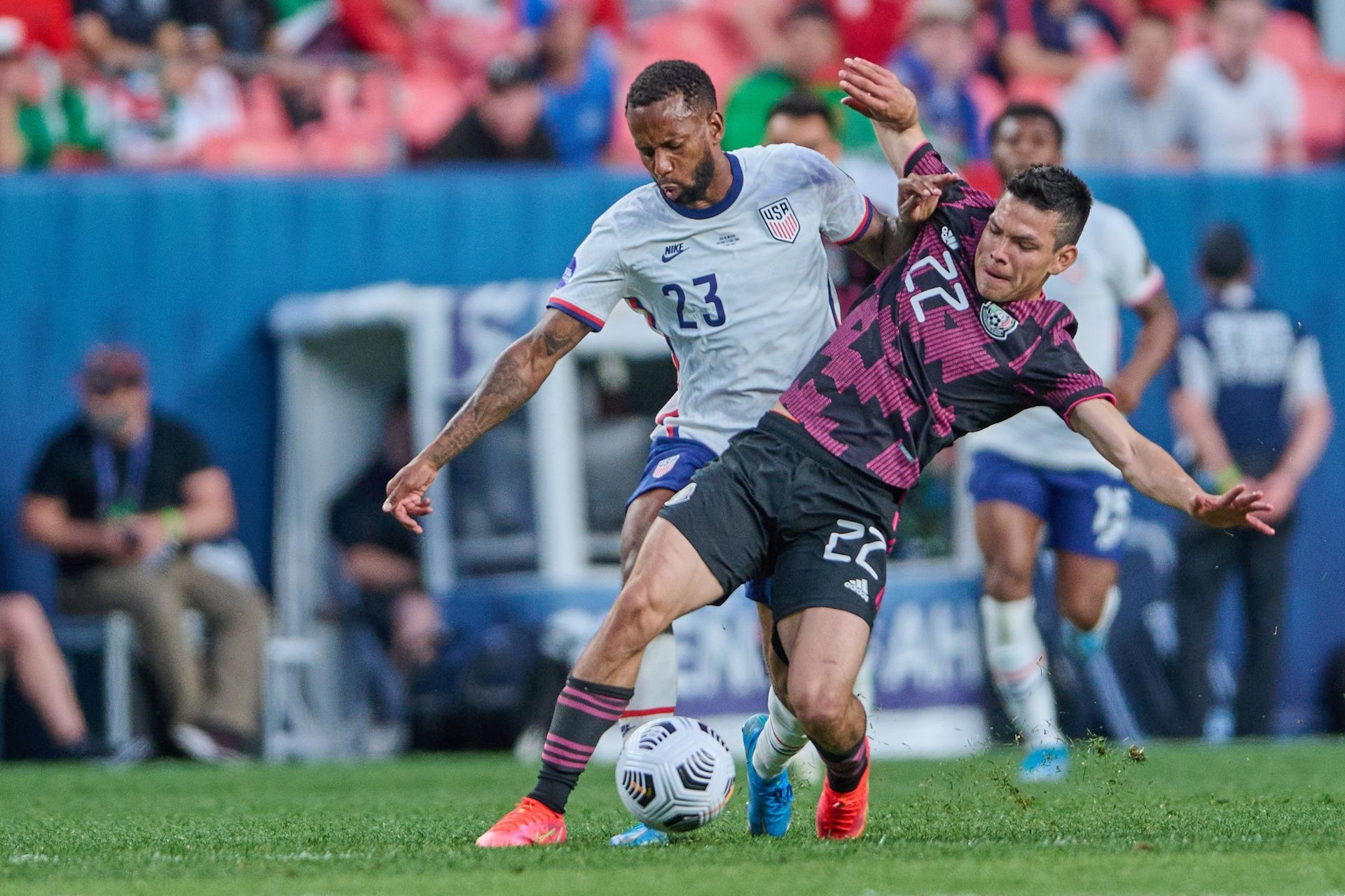 Kellyn Acosta, Chucky Lozano / México vs Estados Unidos, Concacaf Nations League