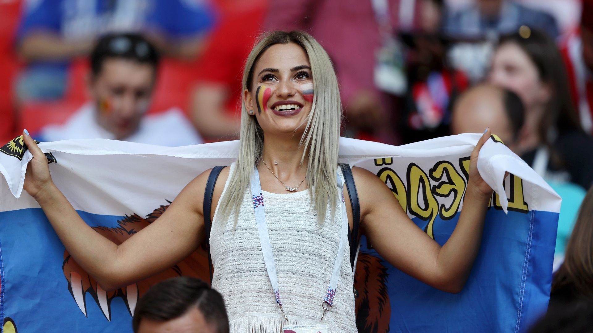 美女サポワールドカップ_ベルギーvsチュニジア_チュニジア1