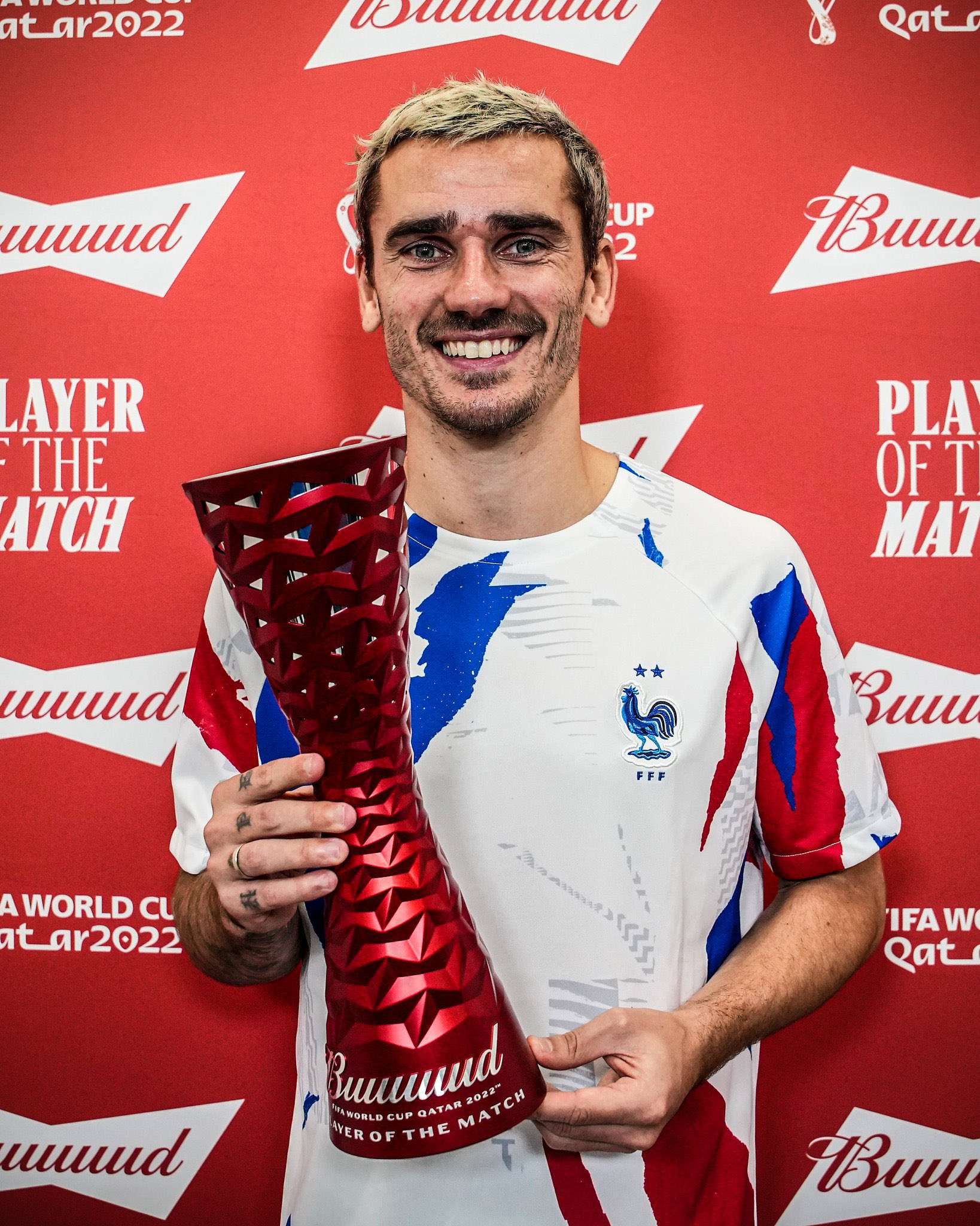 Antoine Griezmann Man of the Match World Cup 2022 France Morocco