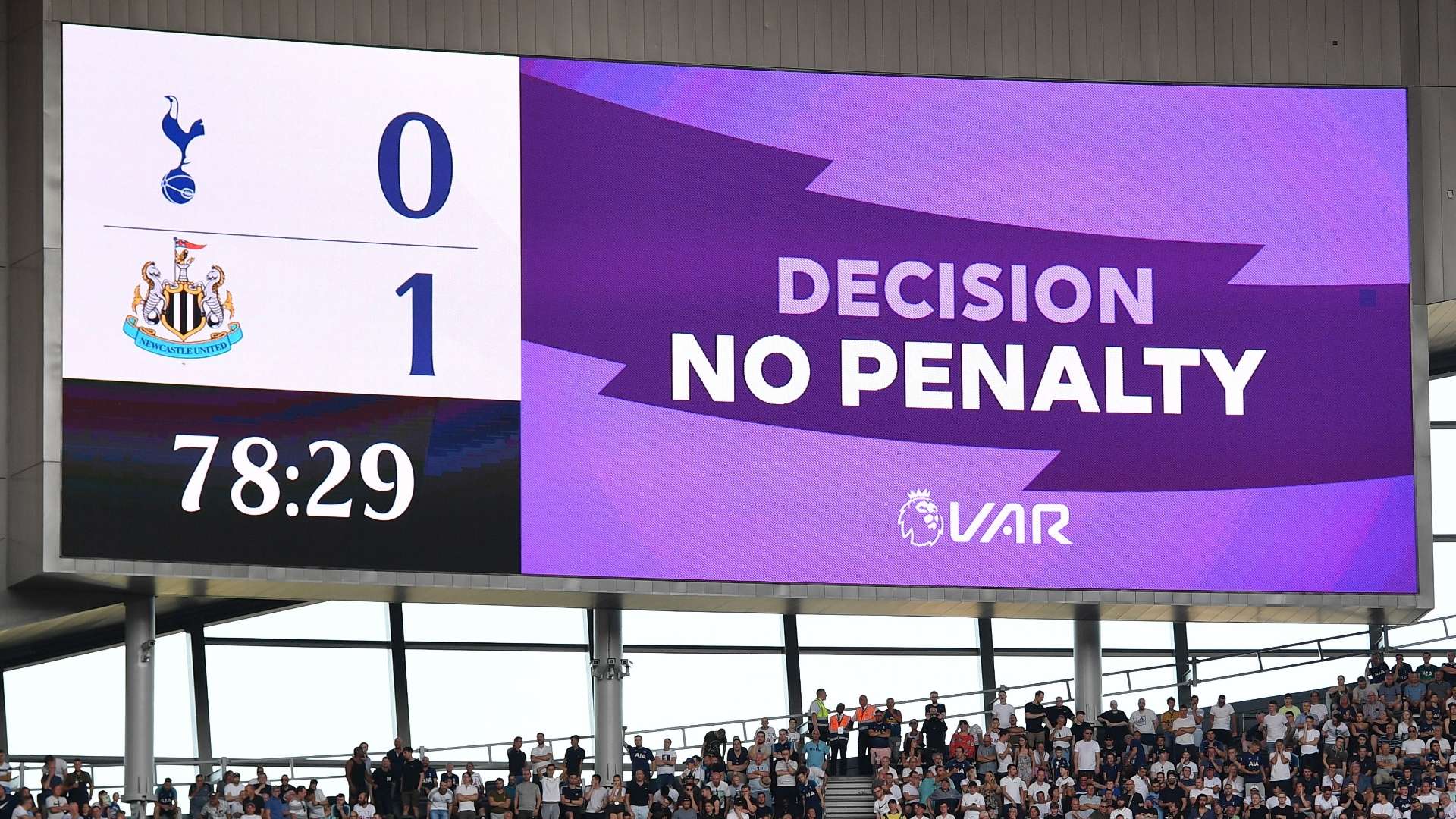 VAR, Tottenham vs Newcastle