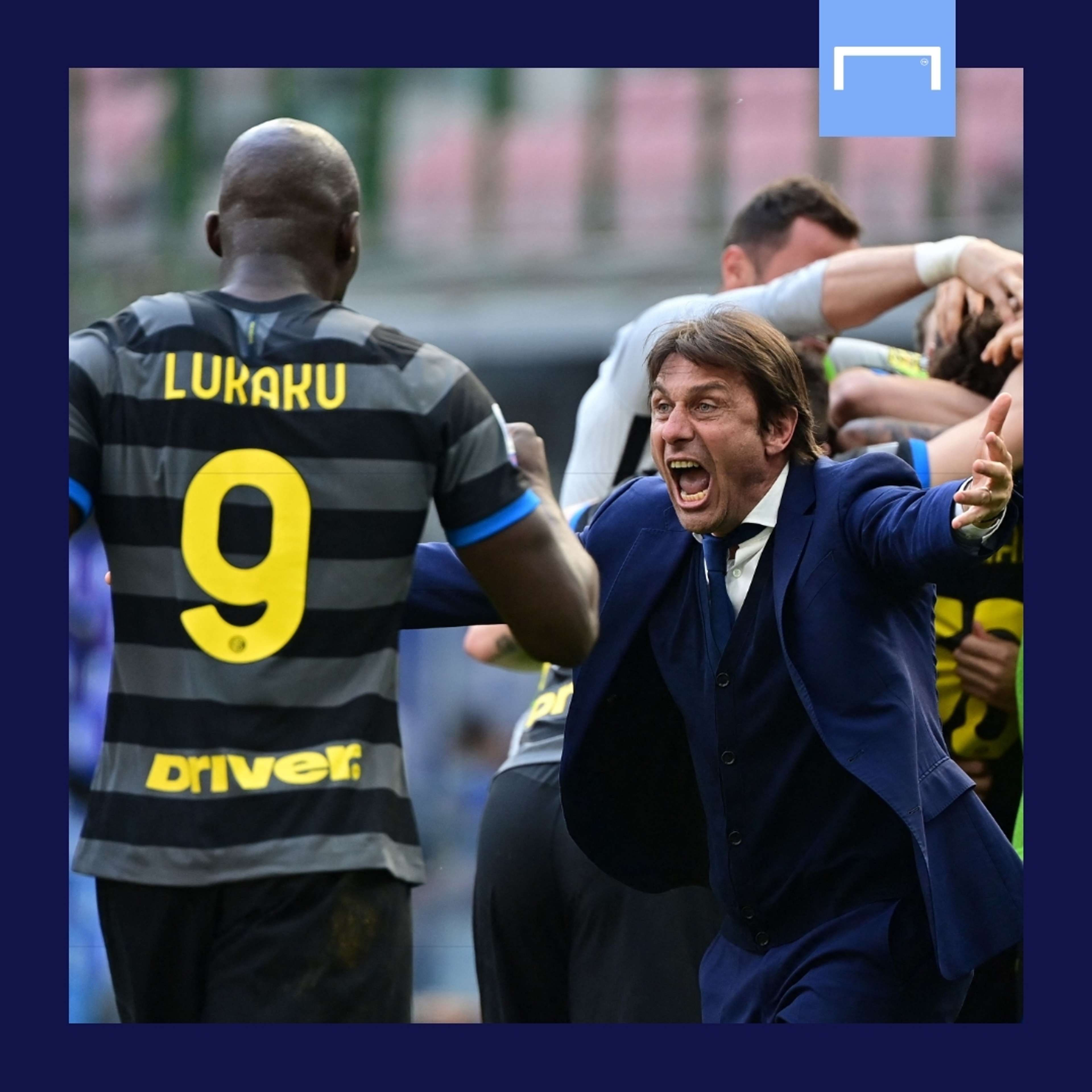 Romelu Lukaku Antonio Conte Inter Serie A GFX