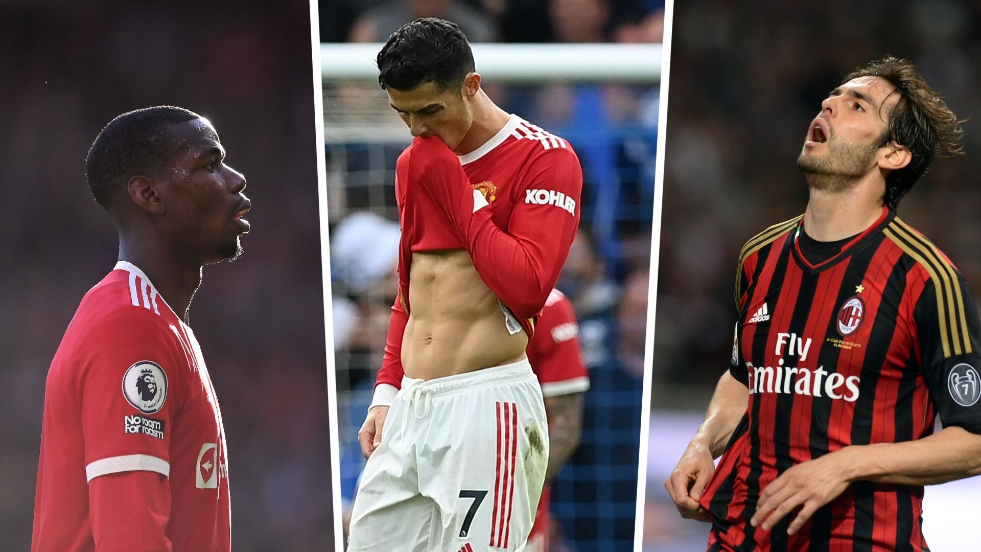 Pogba, Ronaldo, Kaka