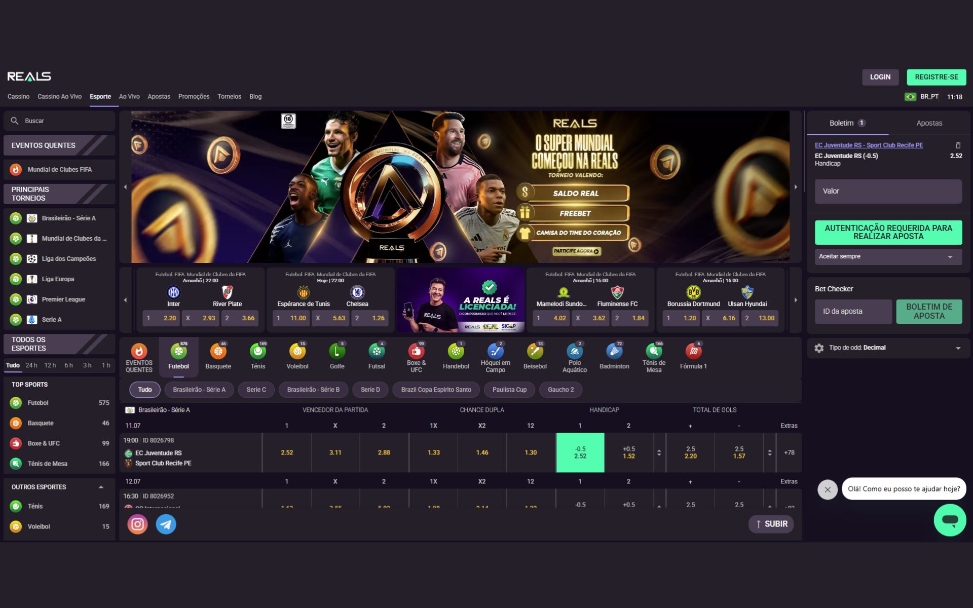 Reals Bet plataforma de apostas