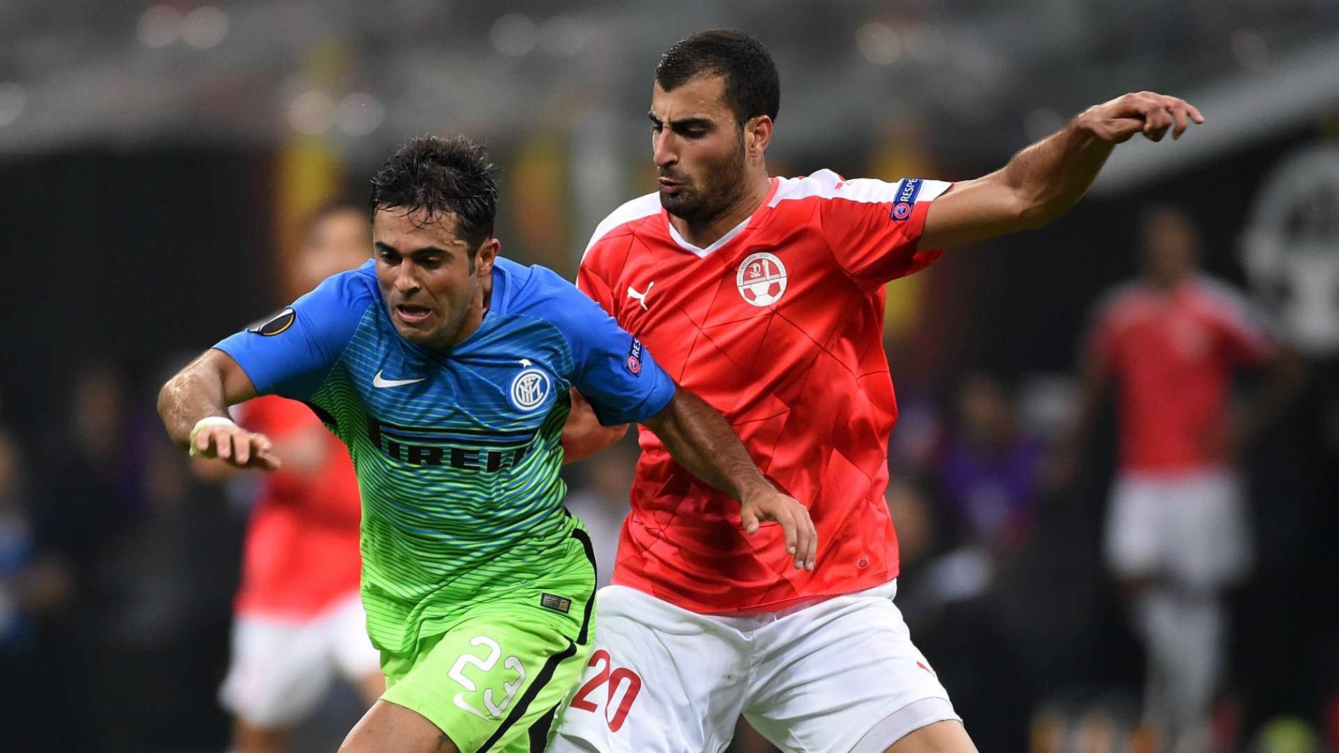 Eder Citadin Martins, Loai Taha, Inter, Hapoel Beer Sheva, Europa League, 09152016