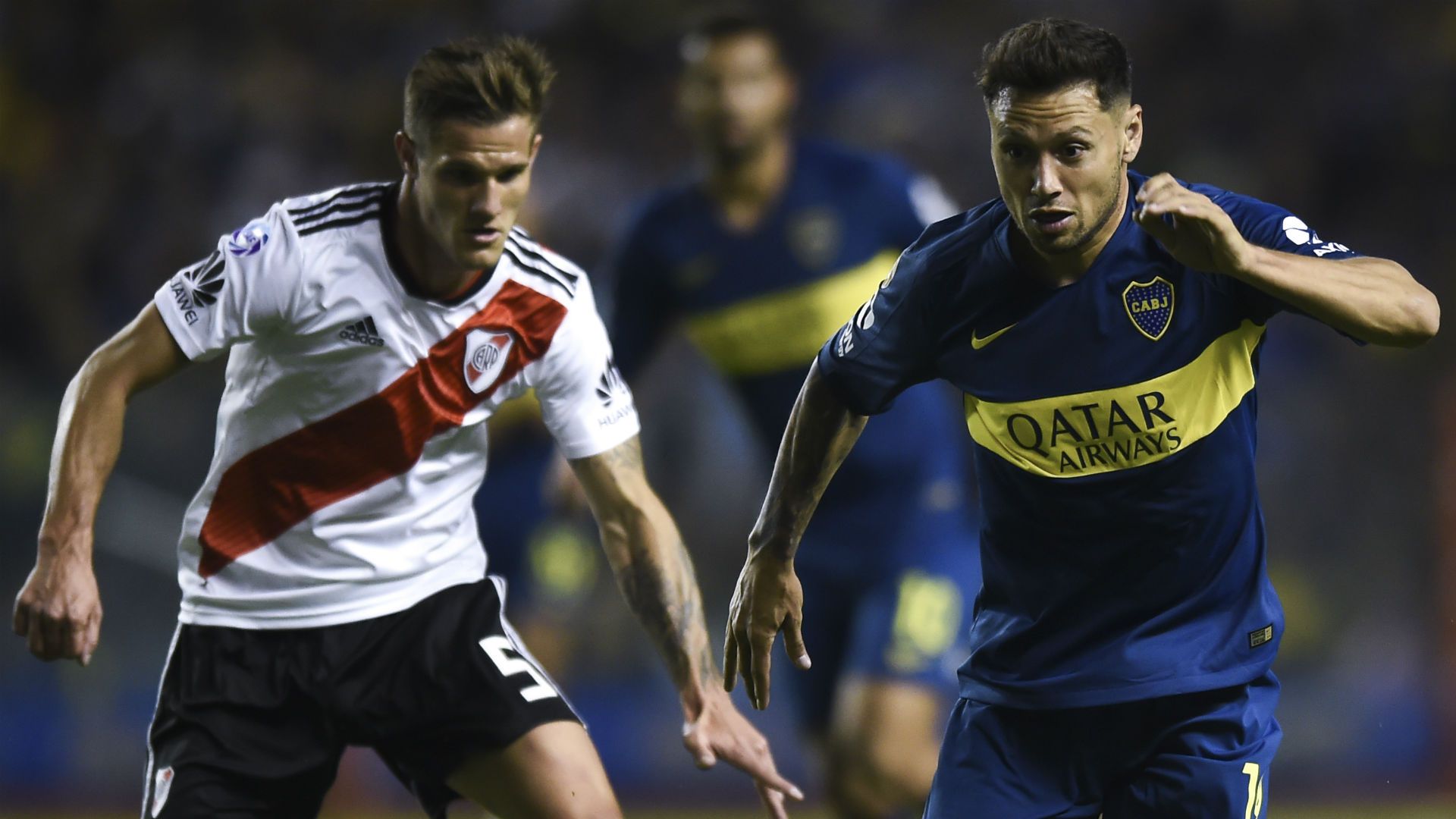 Mauro Zarate Bruno Zuculini Boca River 2018-19