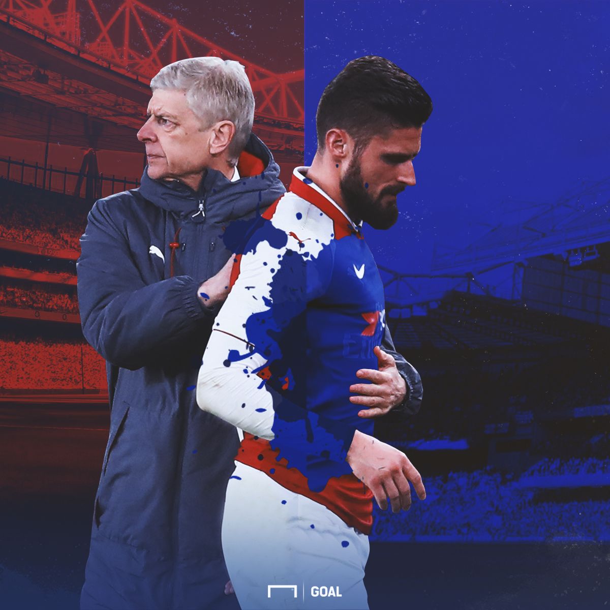 Giroud Arsenal Chelsea Goal graphique