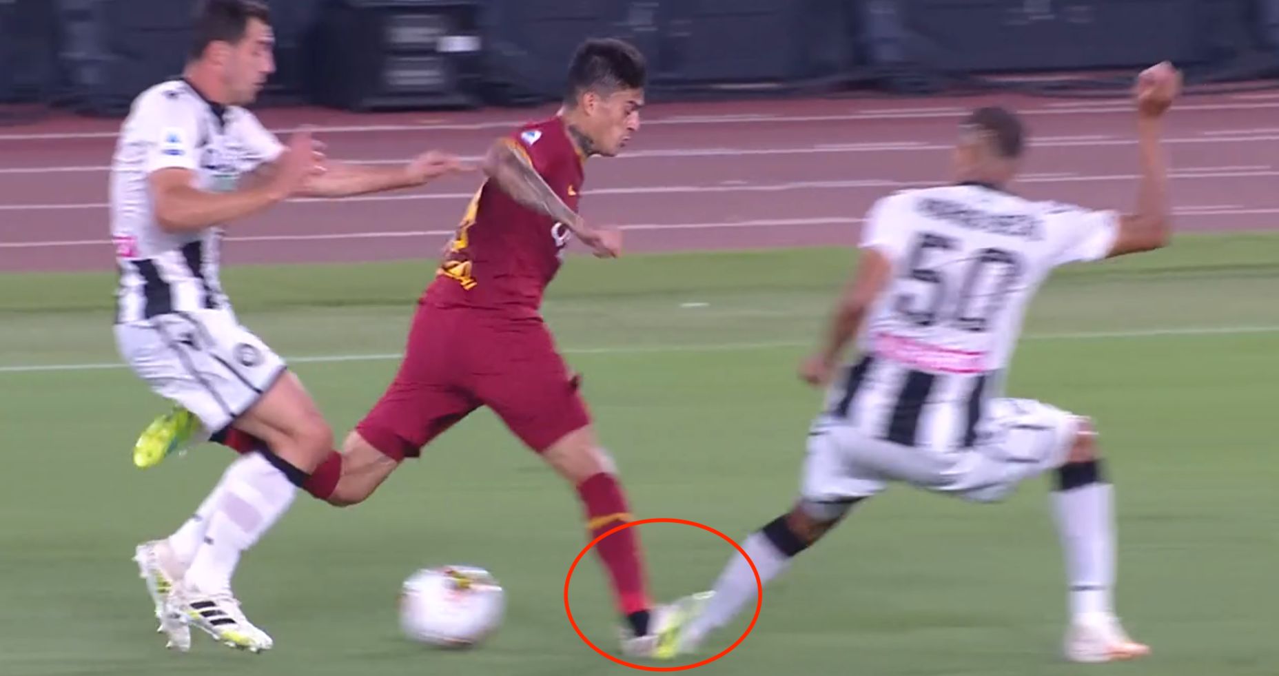 Diego Perotti Rodrigo Becao Roma Udinese Serie A 2020