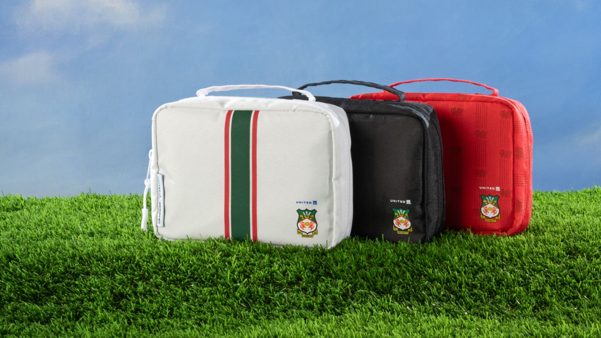 Wrexham amenity kits United Airlines