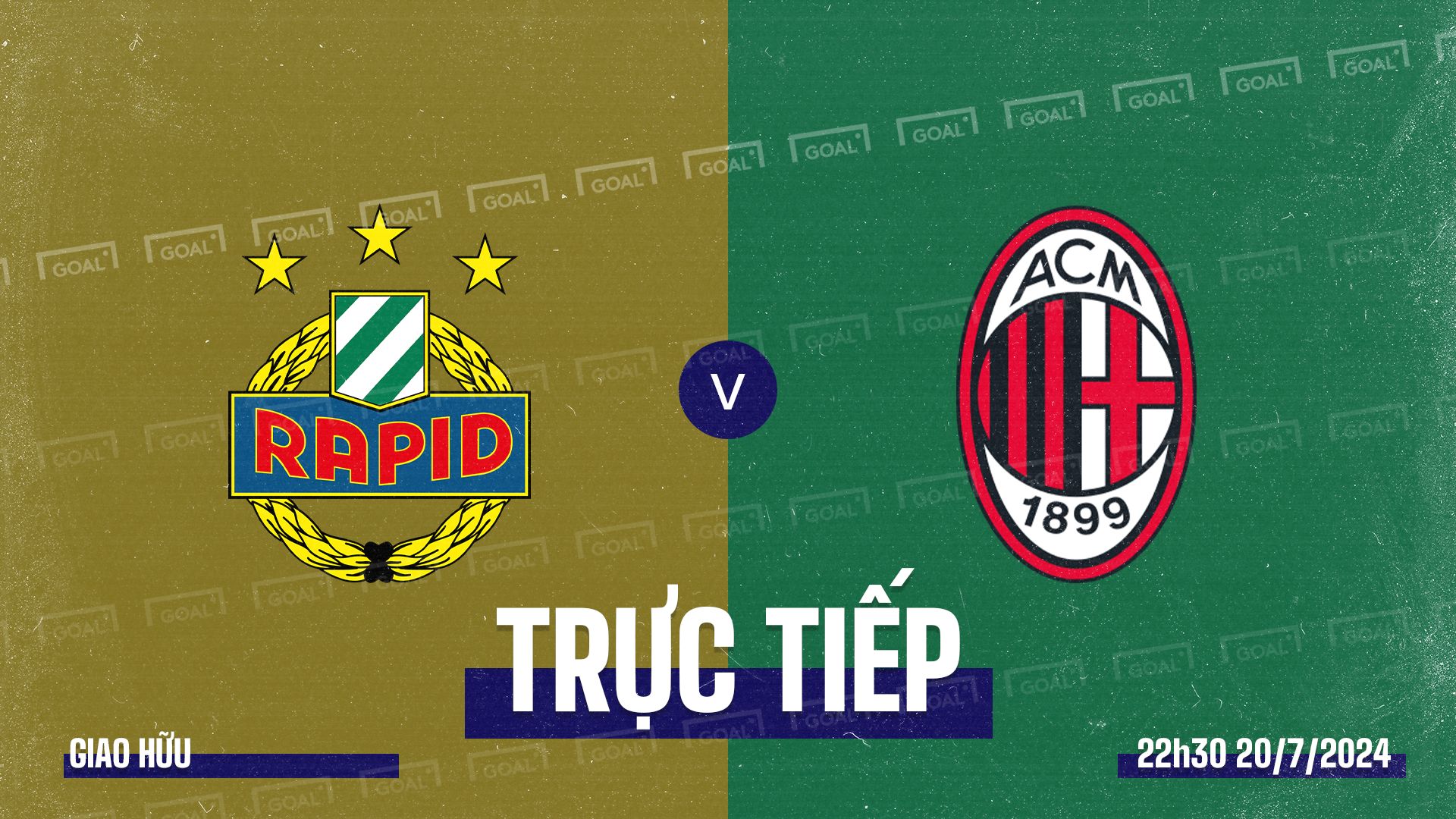 Rapid Vienna vs AC Milan 2024 GFX