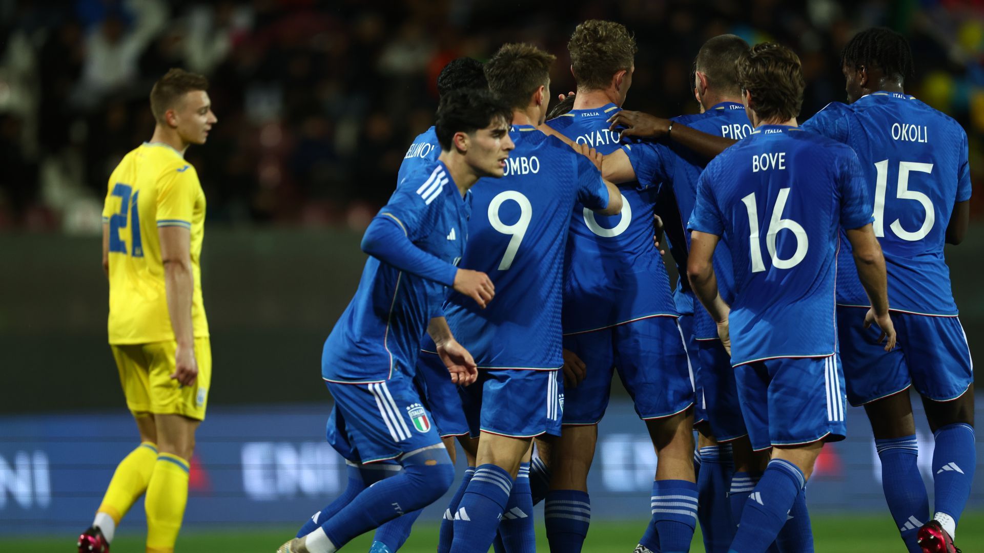 Italy players Italy U21 Ukraine U21 International Friendly