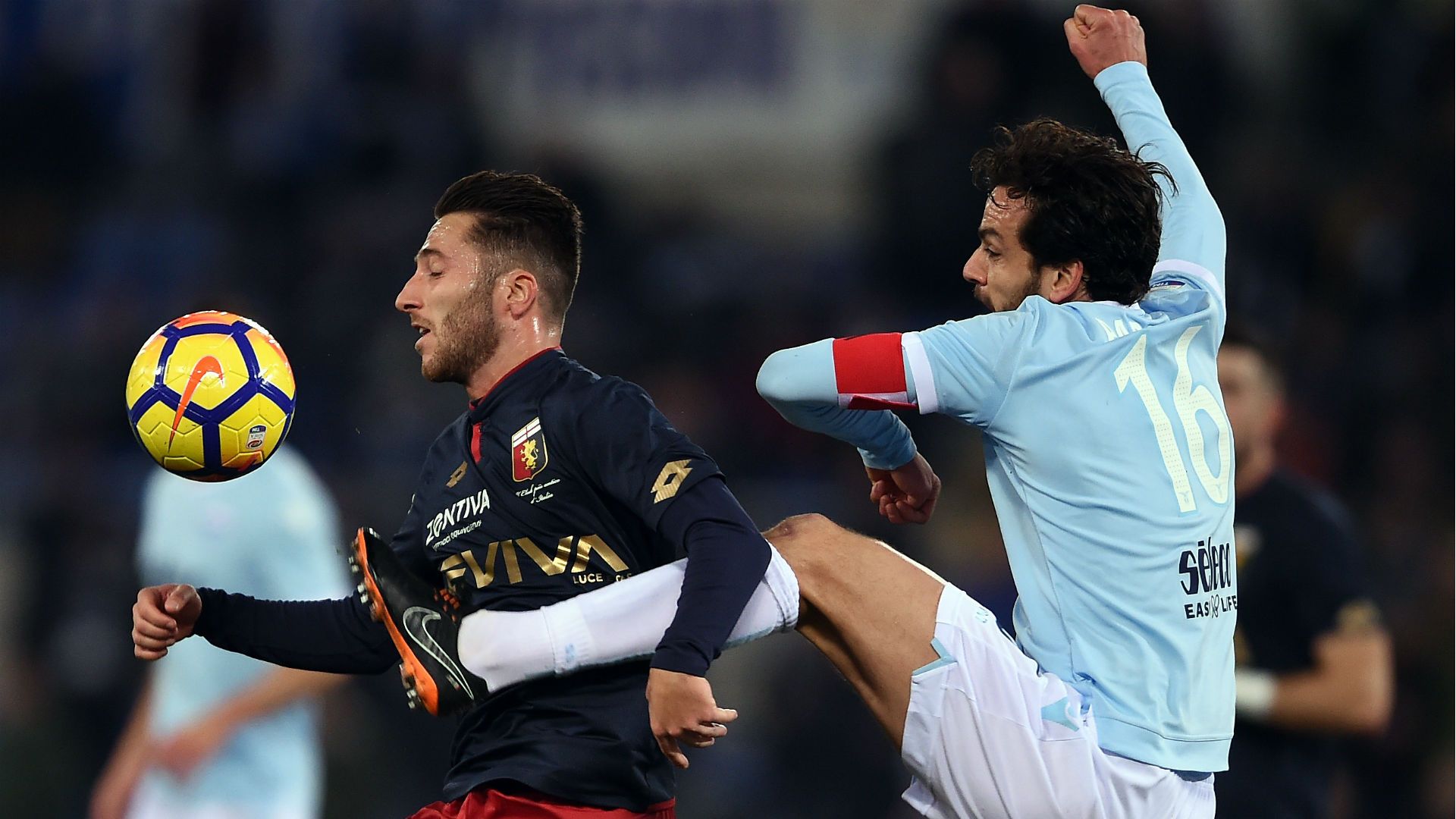 Andrea Bertolacci Marco Parolo Lazio Genoa Serie A