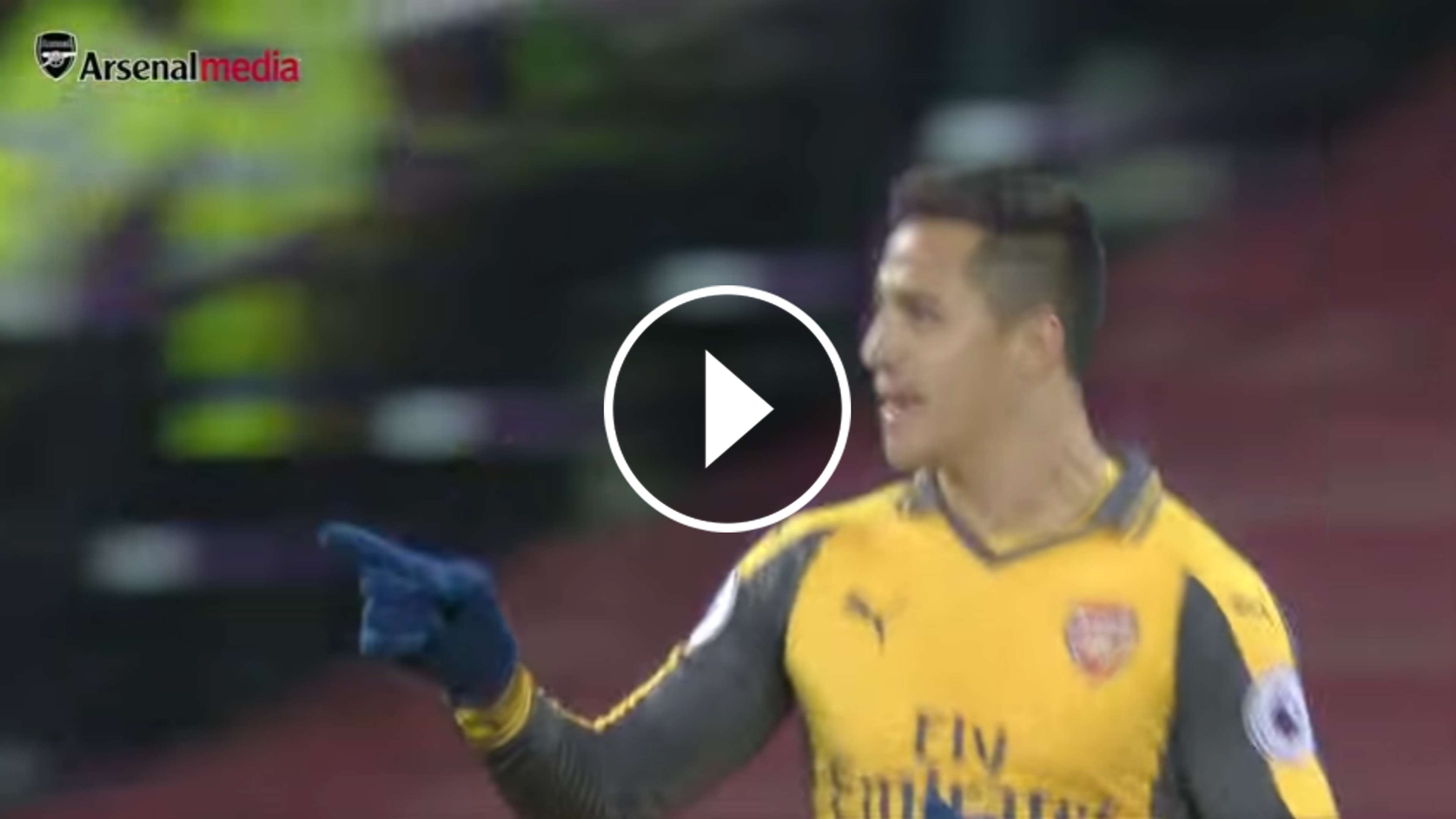 Alexis Sánchez, mejor gol Arsenal video