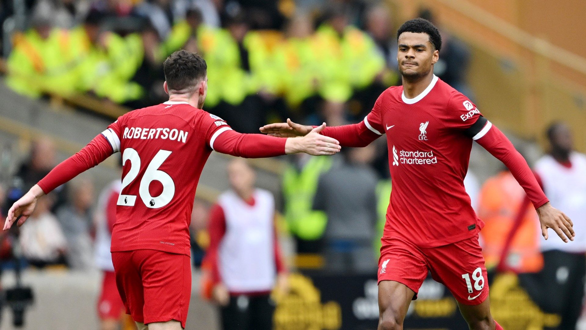 Cody Gakpo Andy Robertson Wolves Premier League 2023-24