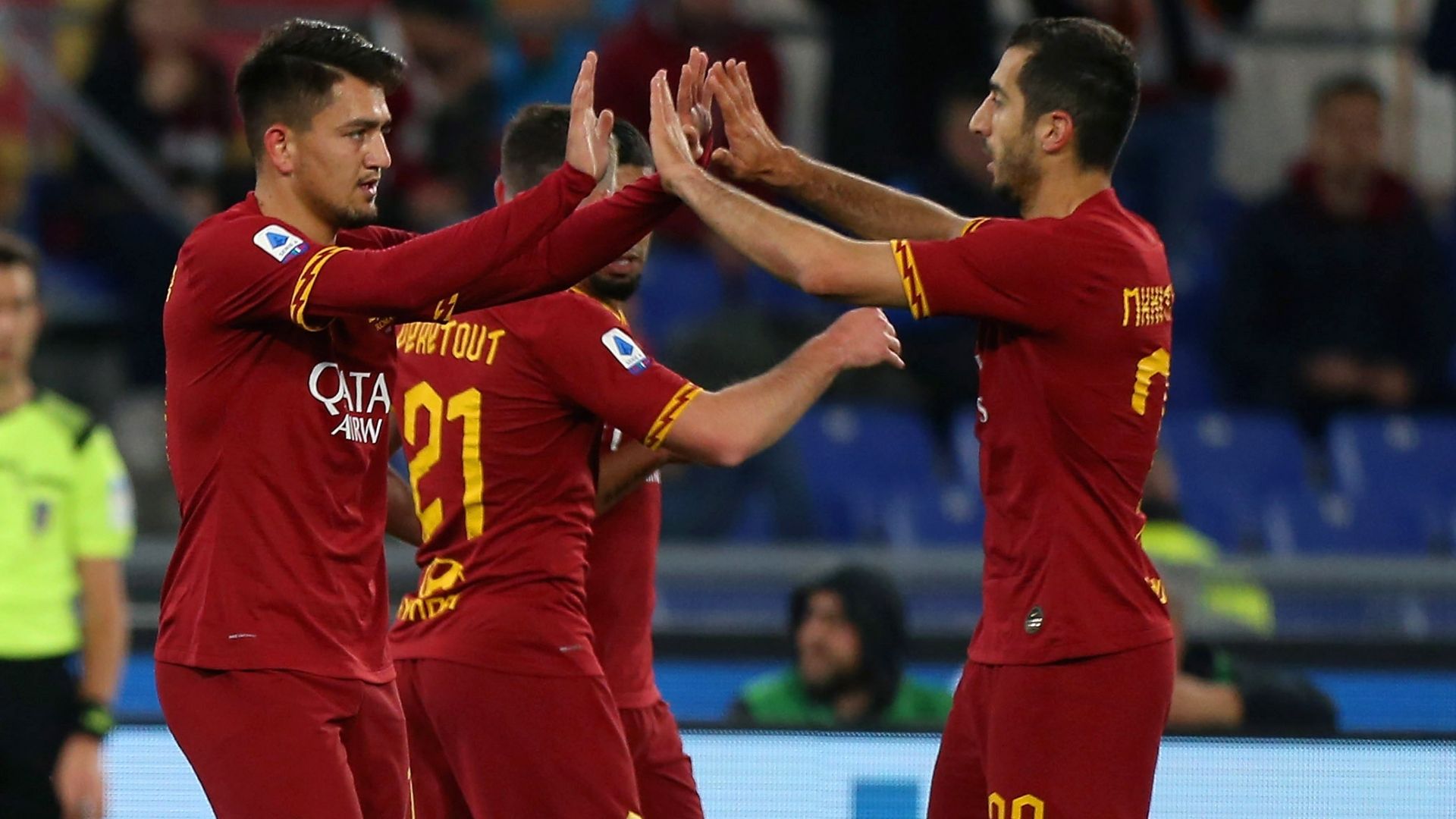 Cengiz Under Mkhitaryan Roma Lecce Serie A