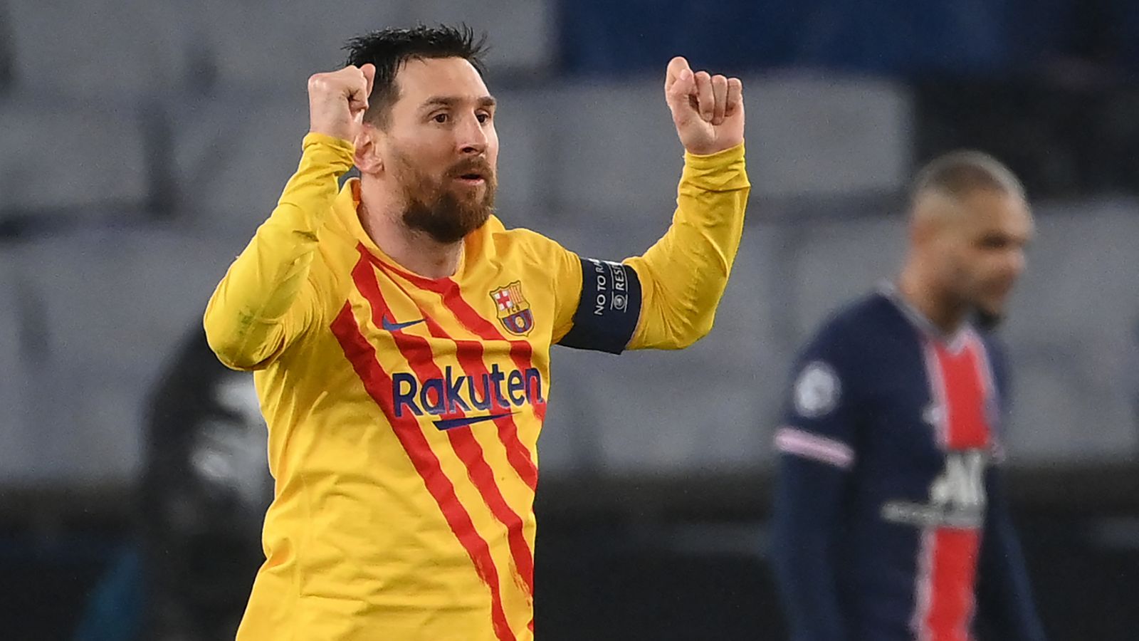 Messi PSG Barcelona Champions League