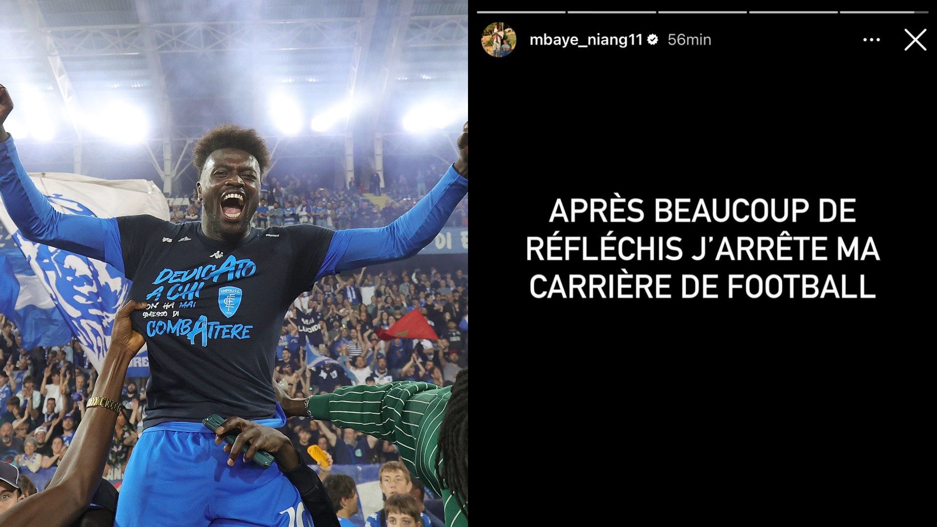 Niang ritiro scherzo