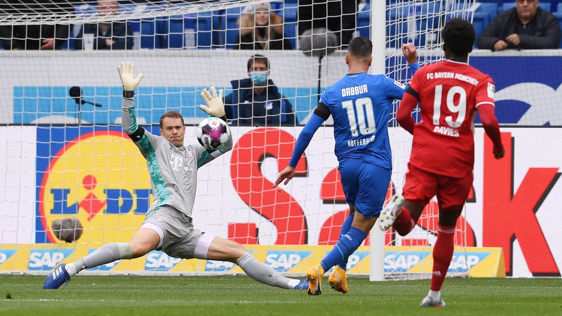 GER ONLY Dabbur Neuer Davies Hoffenheim Bayern 27-09-2020