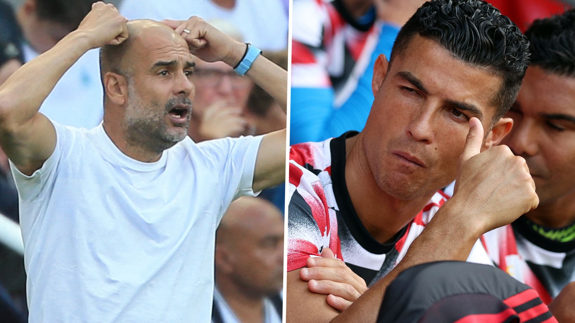 Pep Guardiola Cristiano Ronaldo GFX