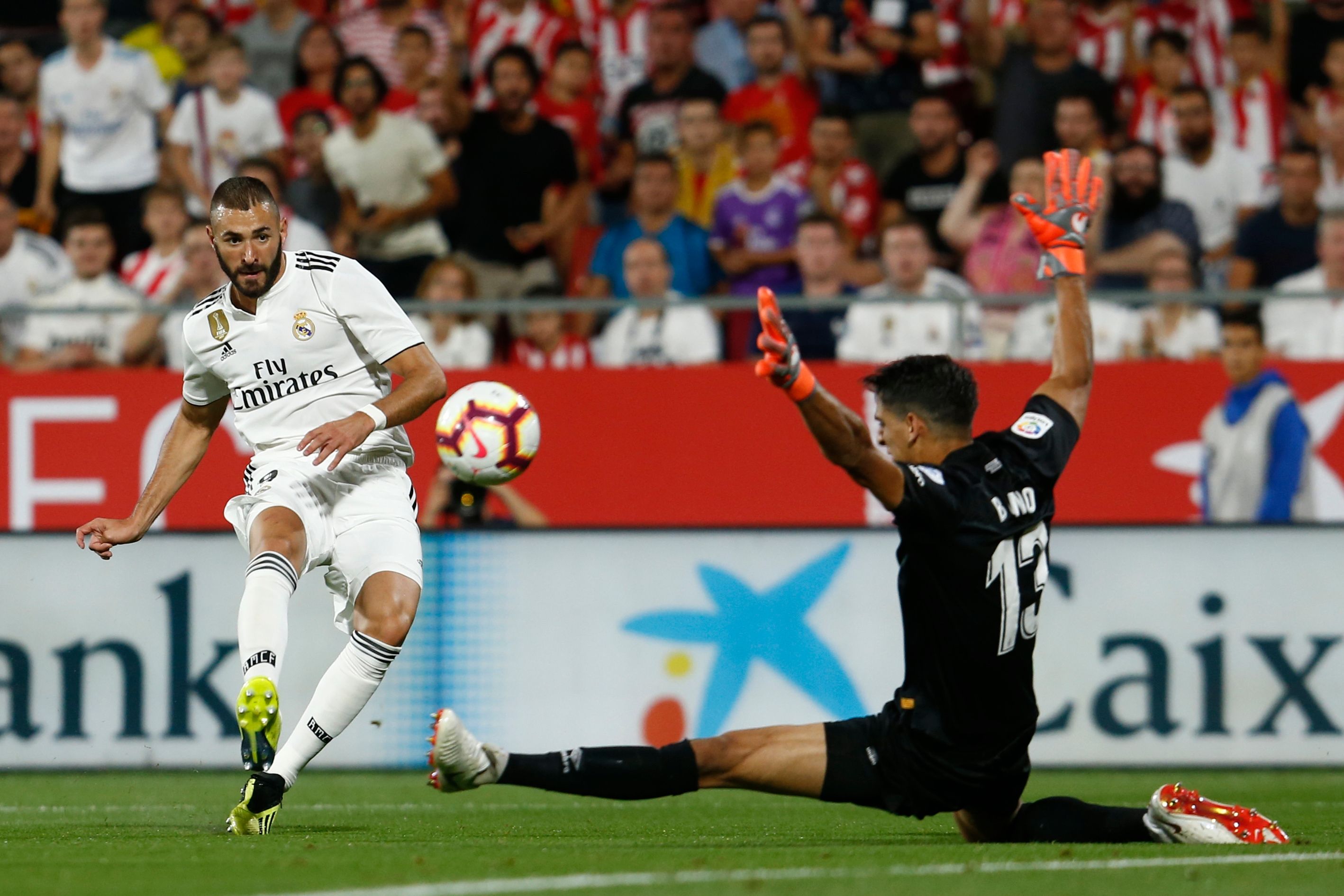 BENZEMA GIRONA REAL MADRID LALIGA