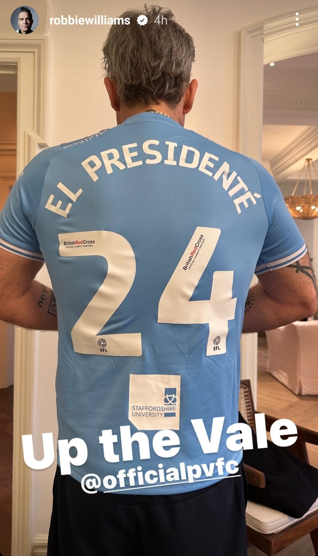 Robbie Williams Port Vale