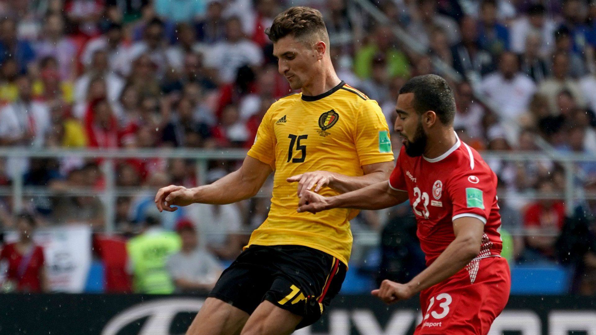 Thomas Meunier Belgium Tunisia World Cup