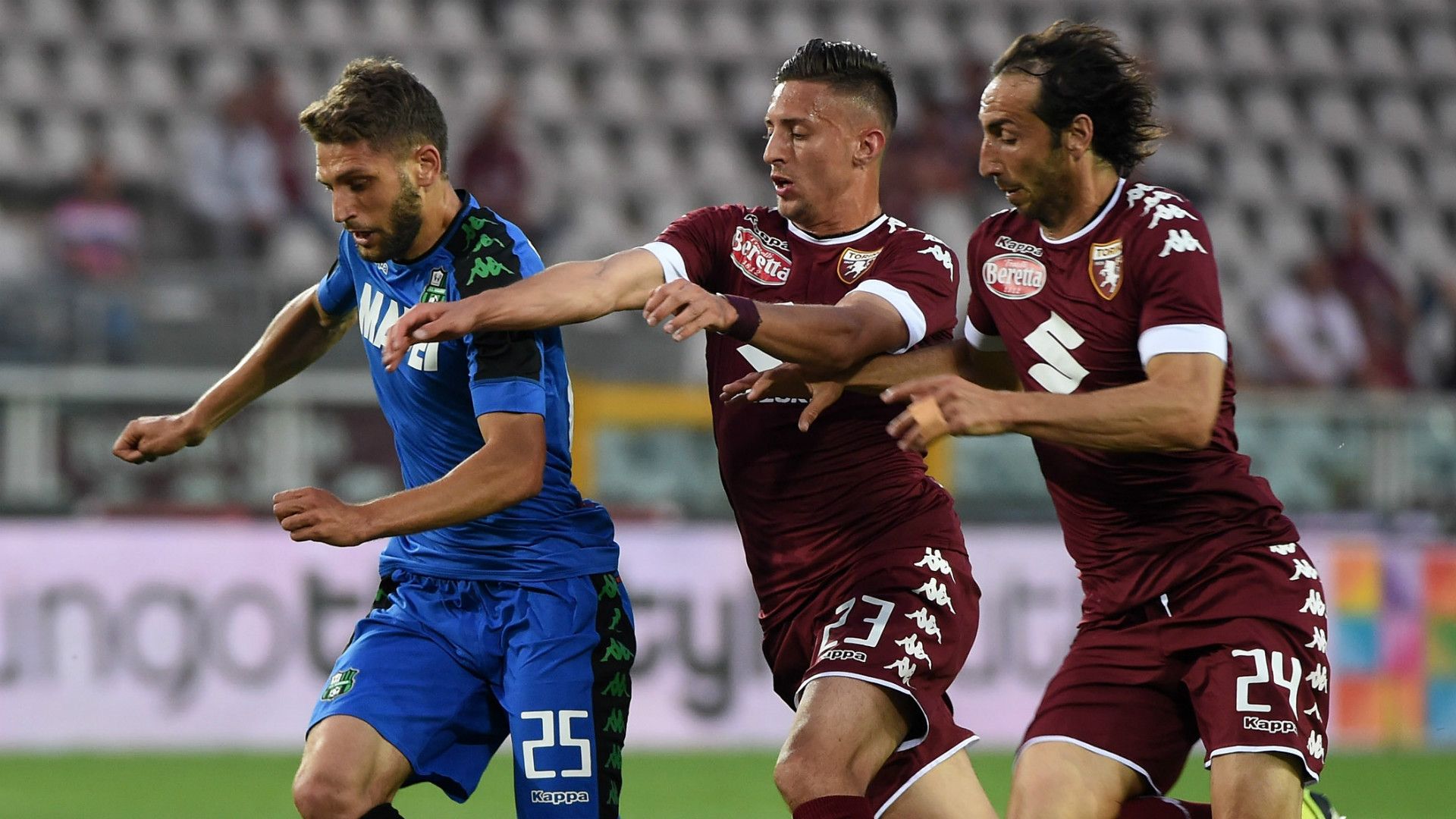 Domenico Berardi, Antonio Barreca, Emiliano Moretti, Torino, Sassuolo, Serie A, 05282017