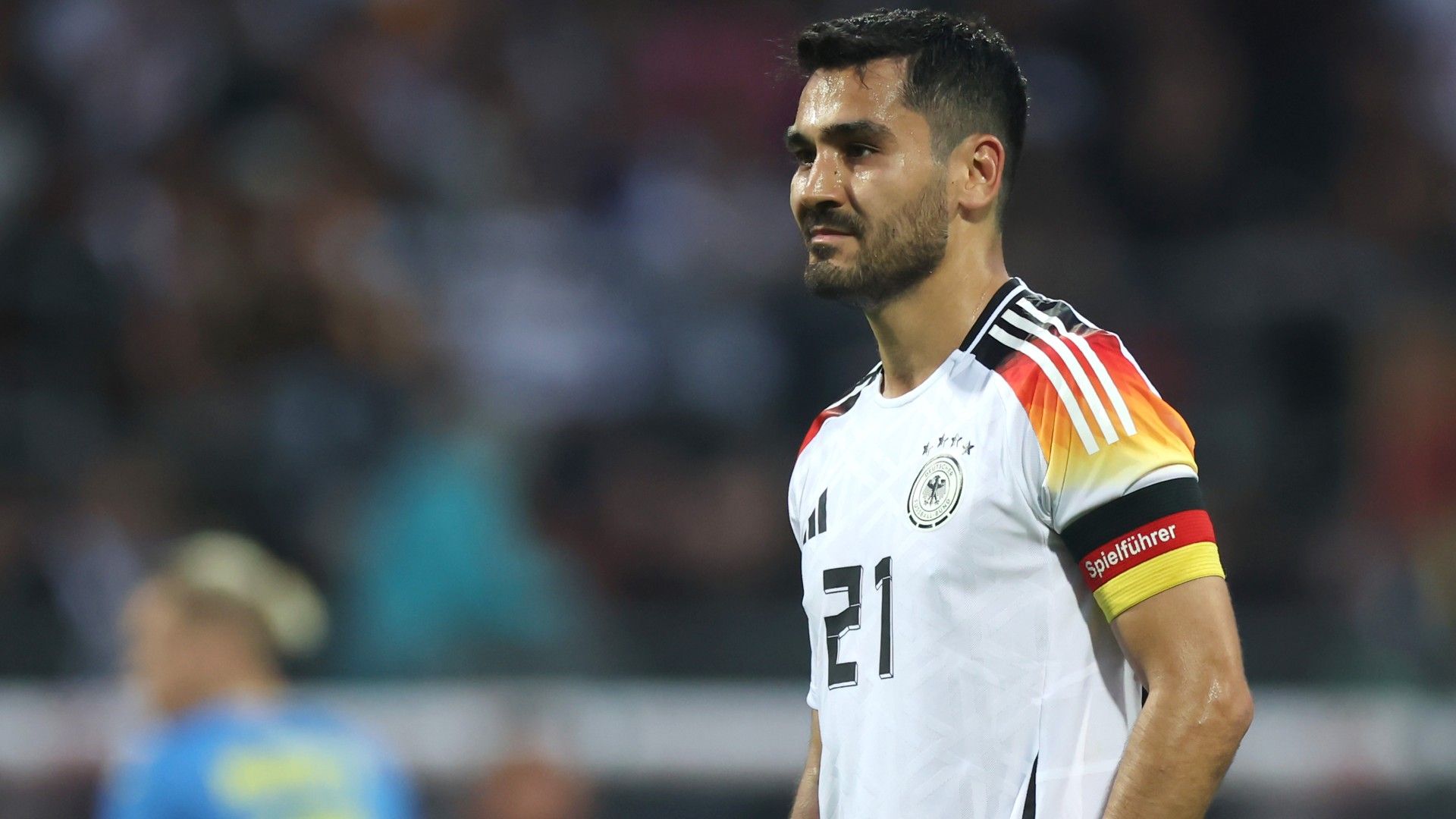 Ilkay Guendogan of Germany reacts