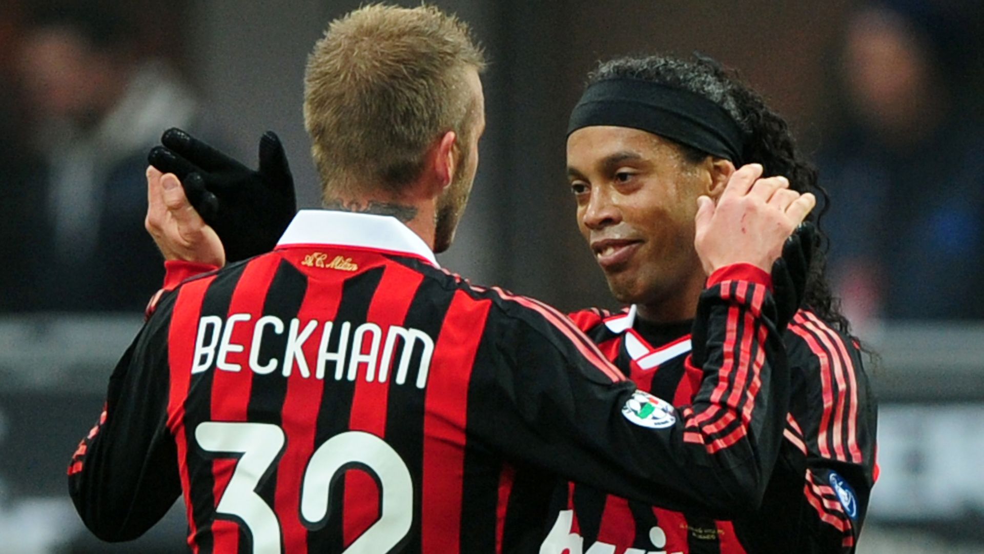 Ronaldinho David Beckham AC Milan