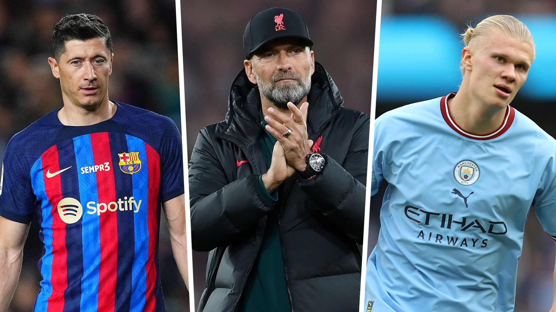 Lewandowski Klopp Haaland