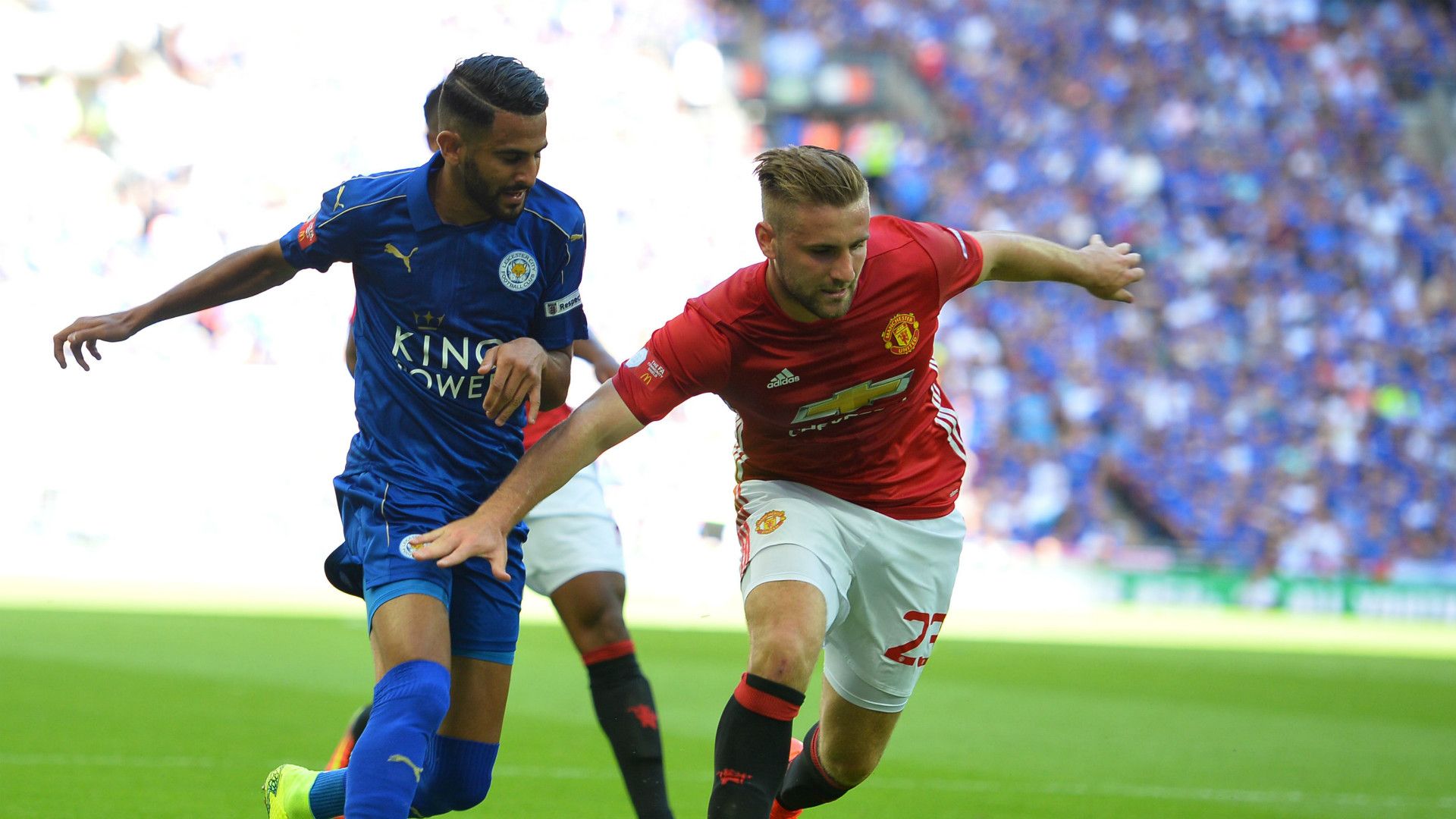 HD Luke Shaw Manchester United Riyad Mahrez Leicester City 07082016