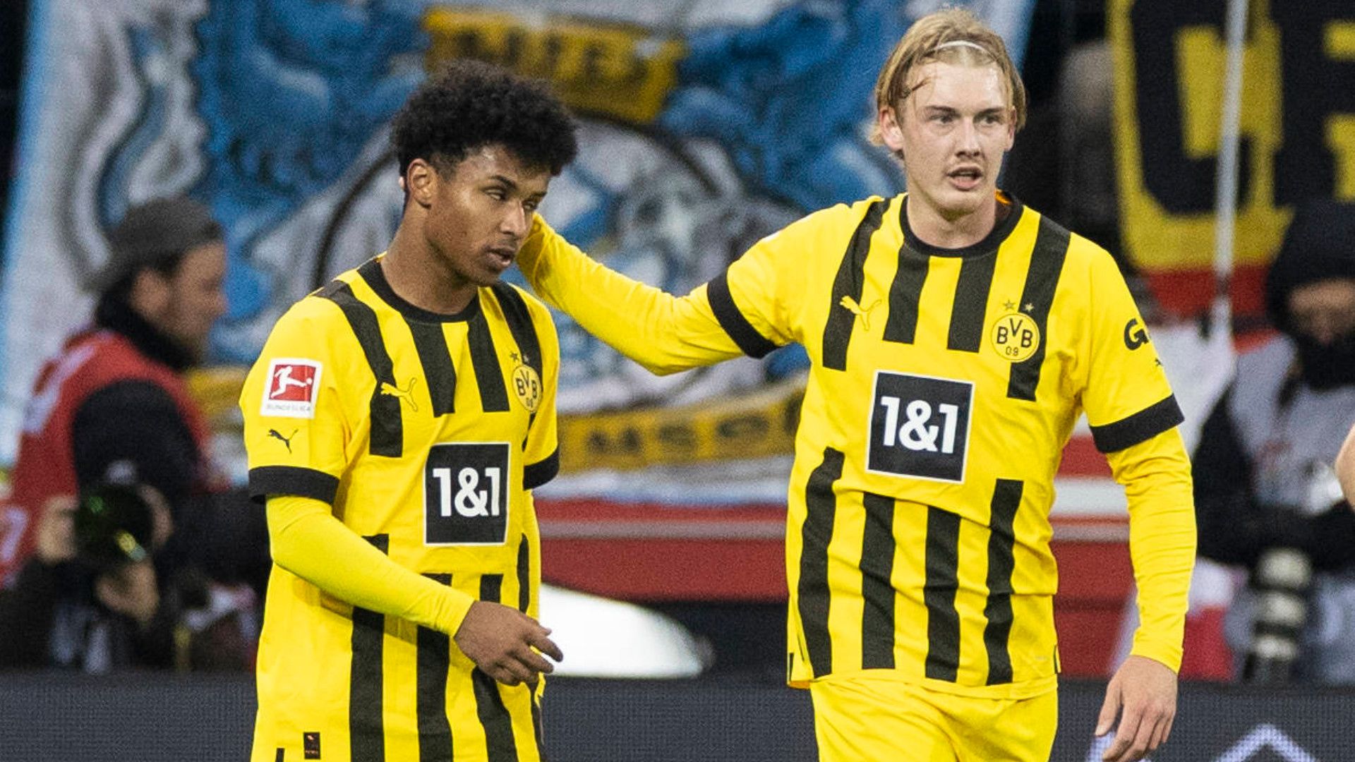 GERMANY ONLY: KARIM ADEYEMI JULIAN BRANDT BORUSSIA DORTMUND BUNDESLIGA 29012023