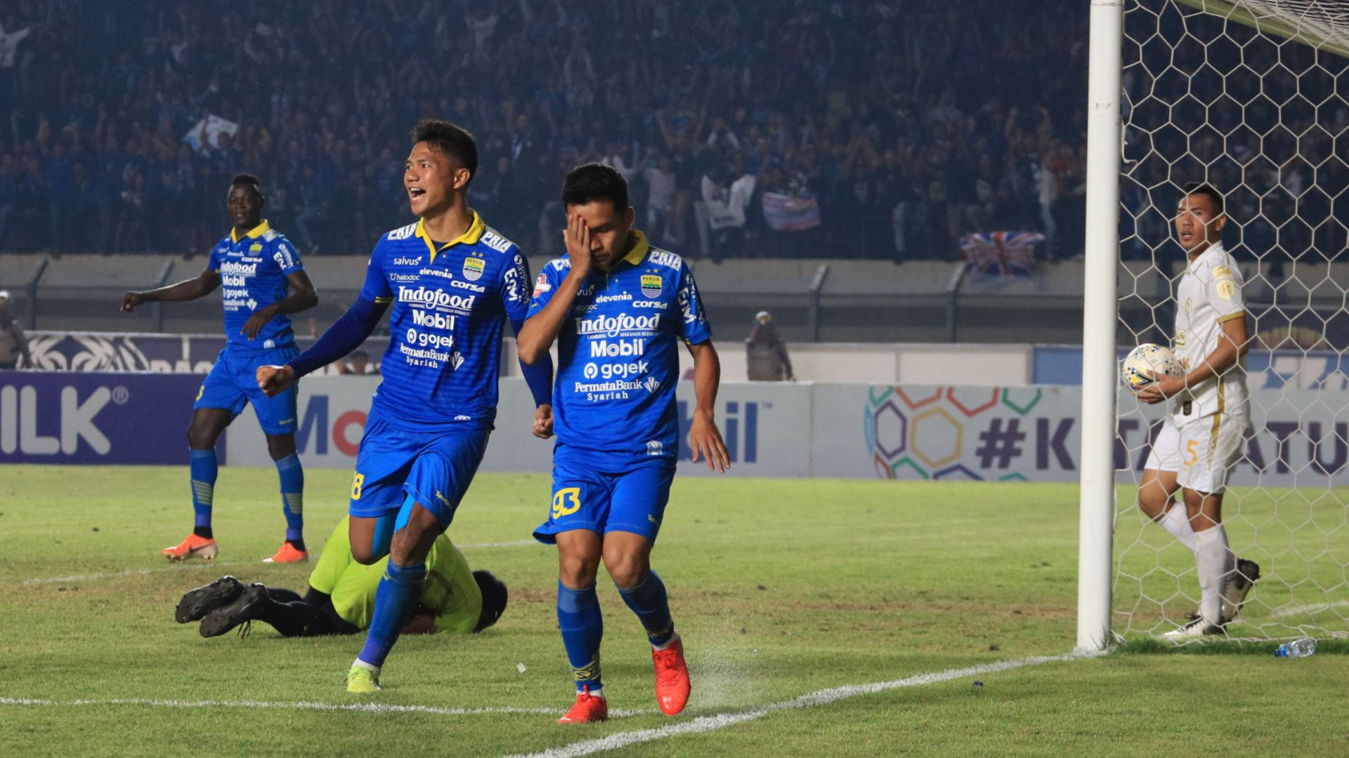 Selebrasi Erwin Ramdani Persib Bandung vs PSS Sleman (30082019)