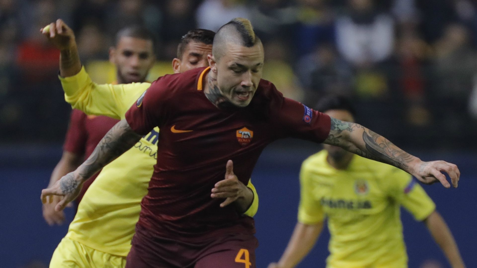 Radja Nainggolan VILLARREAL ROMA EUROPA L;EAGUE 16022017