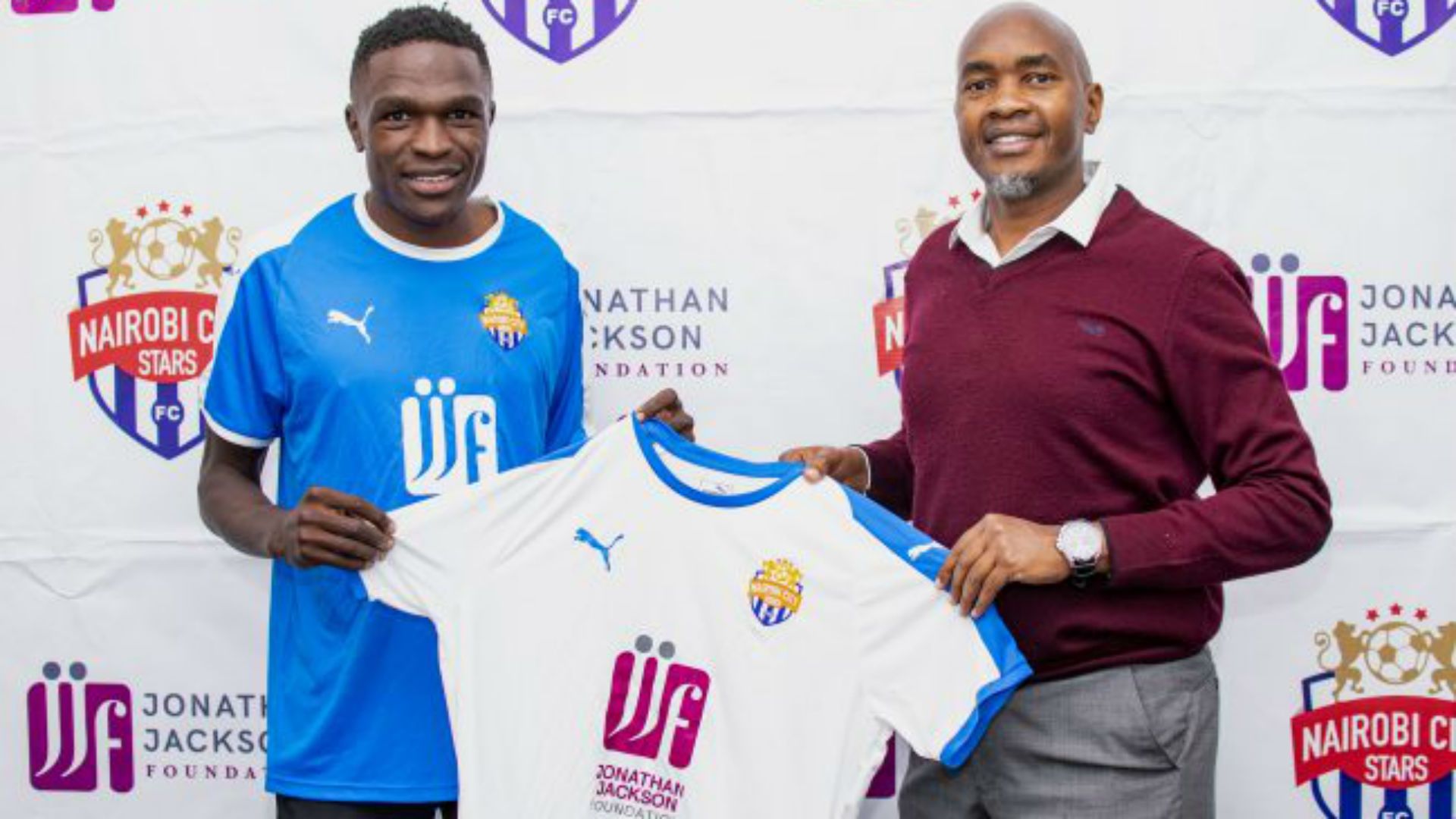 Sven Yidah of Nairobi City Stars and Patrick Korir.
