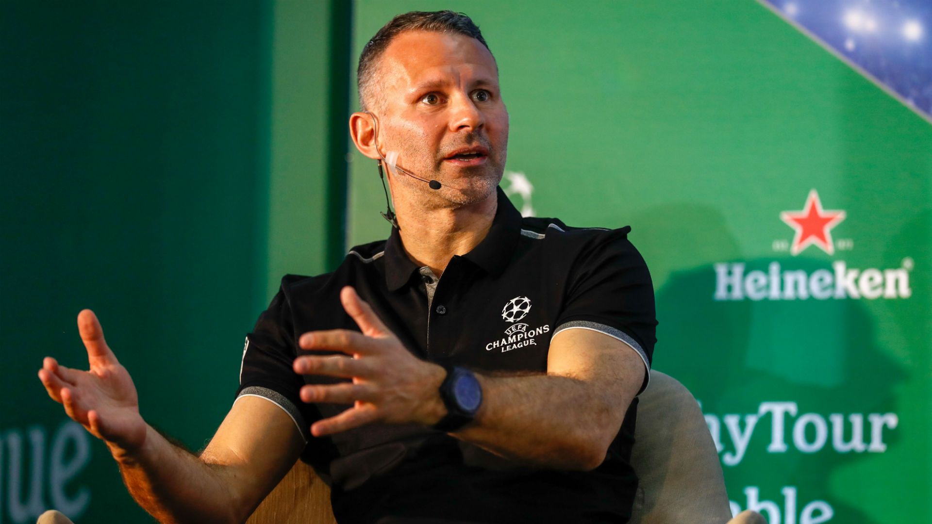 Ryan Giggs Heineken Champions League trophy tour