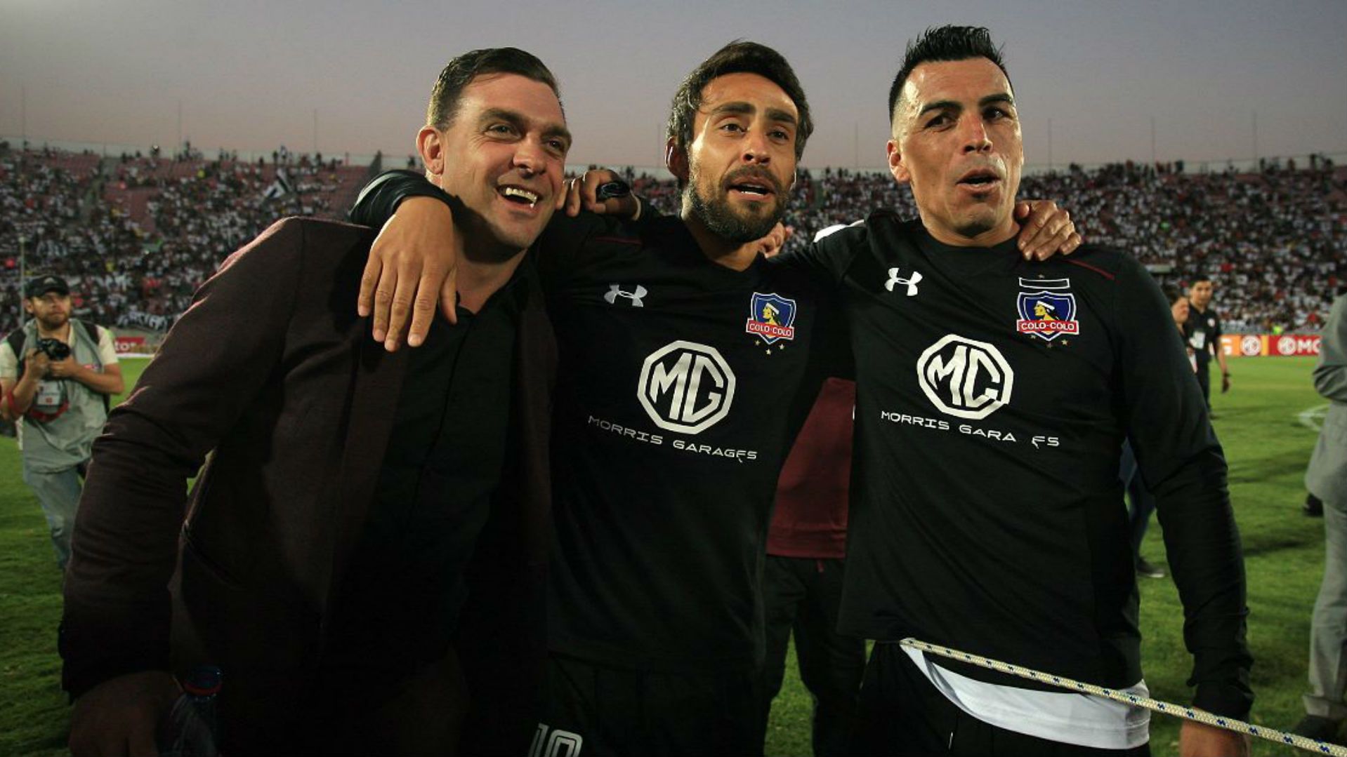 260118 Pablo Guede - Jorge Valdivia - Esteban Paredes - Colo Colo vs Santiago Wanderers