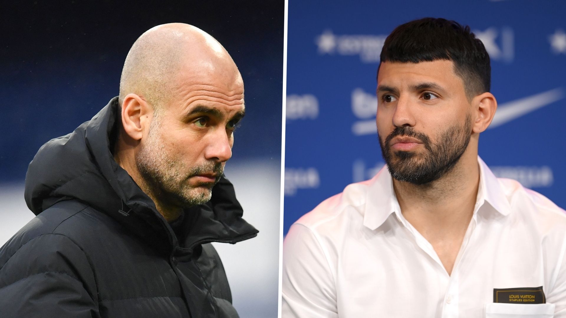 Pep Guardiola Sergio Aguero GFX