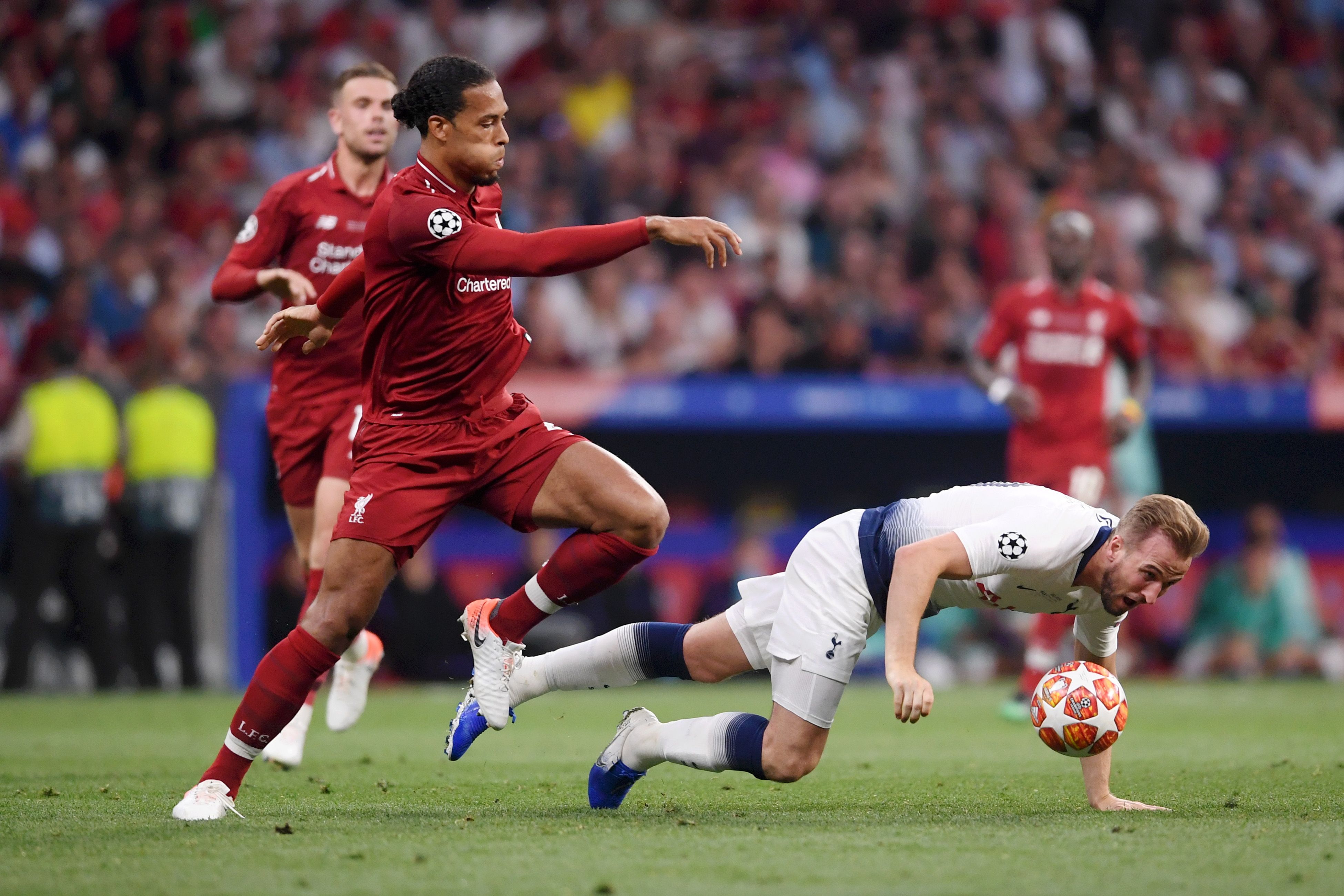 Virgil Van Dijk Harry Kane Tottenham Liverpool Champions League