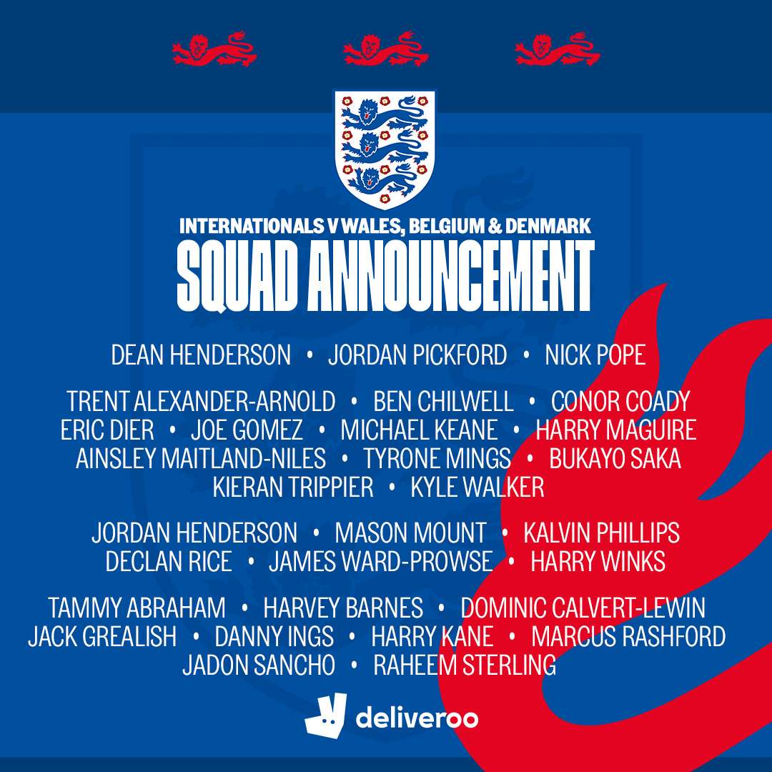 잉글랜드 10월 A매치 명단