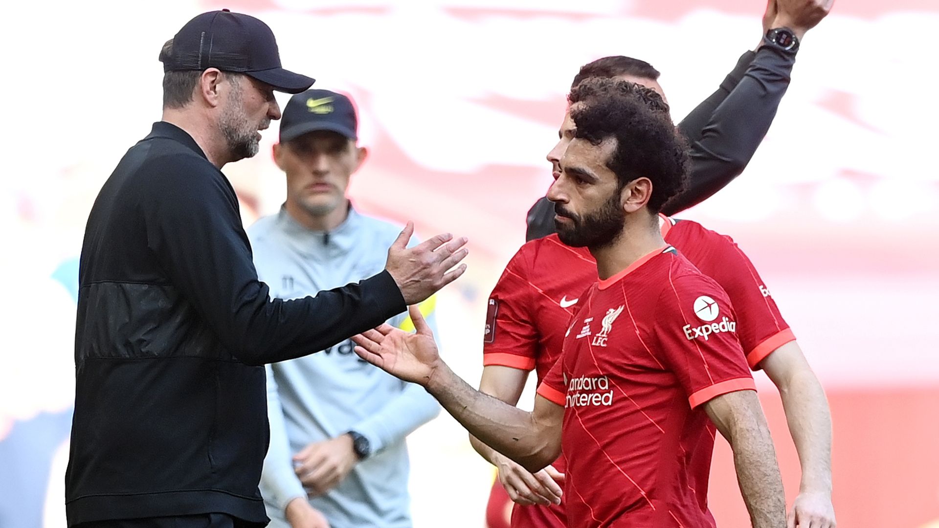 Jurgen Klopp Mohamed Salah Liverpool 2021-22